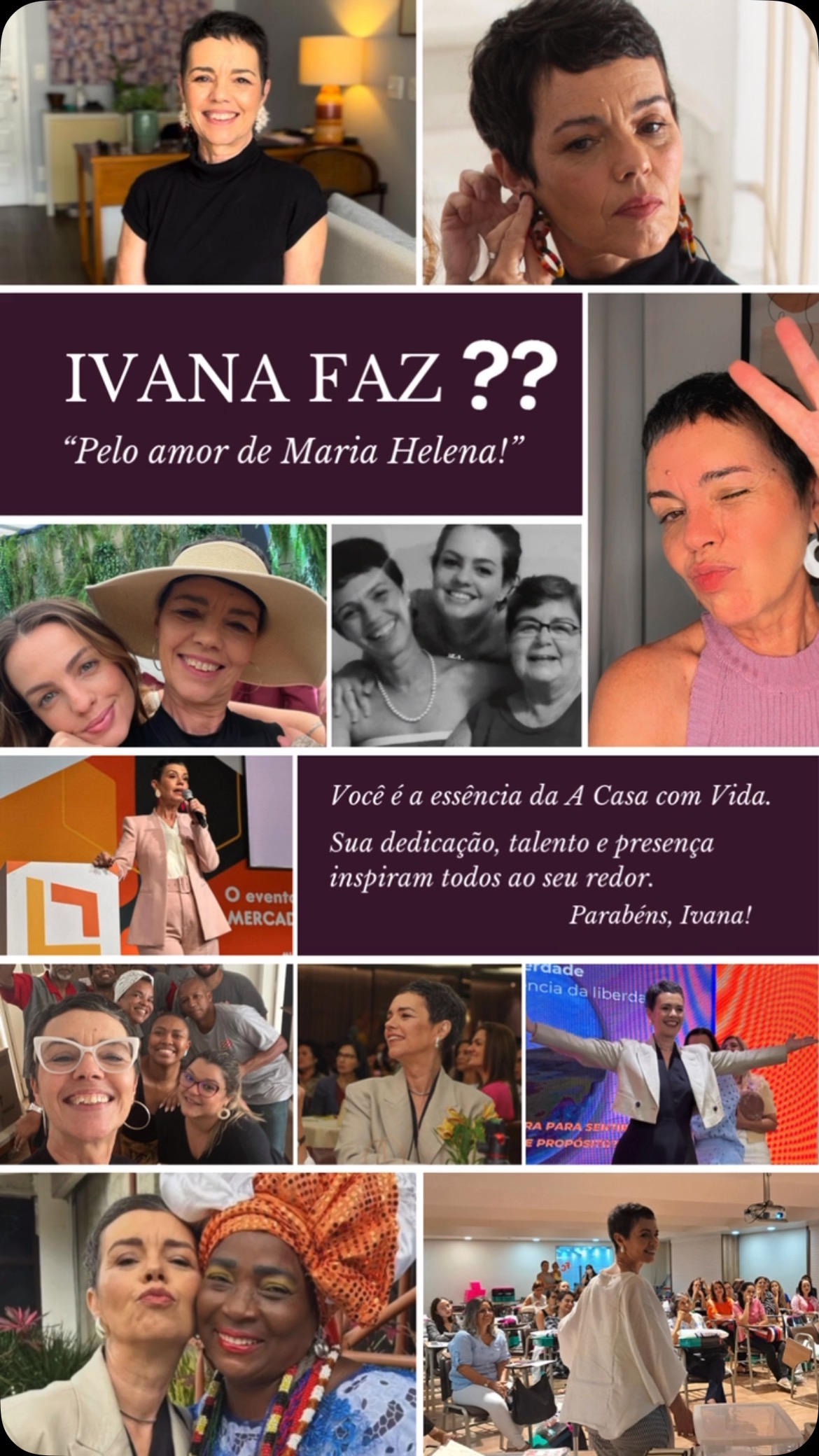 Hoje é um dia especial para celebrarmos a Ivana Portella, uma mulher cuja presença ilumina a vida de todos ao seu redor.
Para a família, ela é a fonte de amor, apoio e equilíbrio, sempre com aquele cuidado genuíno que faz toda a diferença. Para os alunos, Ivana é uma inspiração constante, guiando com sabedoria e dedicação, e transformando cada jornada de aprendizado em algo único e inesquecível. Já para os colaboradores, sua liderança é marcada pela empatia, confiança e visão, criando um ambiente de trabalho onde todos se sentem valorizados e parte de algo maior. 🥳
Pelo Amor de Maria Helena, a idade? Bem, isso é um segredo guardado com carinho! 😂 Será que alguém consegue adivinhar? Comente abaixo se você acha que sabe a resposta!
🎉 Ivana, que este novo ciclo seja repleto de muitas realizações, saúde e momentos de felicidade. Você é uma fonte de inspiração e merece o melhor do mundo! ✨❤️”
Feliz Aniversário!