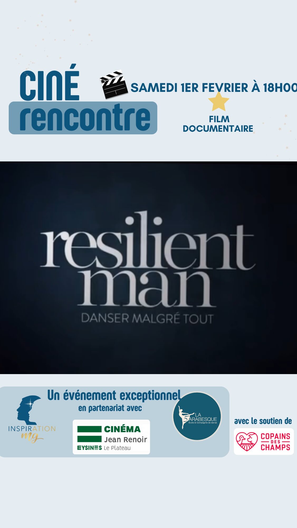 « Lorsque la résilience danse en chacun de nous ✨…
Retours sur la belle soirée de samedi 1/2/2025.
Une soirée intense autour de la projection de Resilient Man, où équipes du film, danseurs, professionnels de la santé et spectateurs ont partagé leurs expériences et leurs émotions.
🙏🏼
Merci au @cinema.eysines d’avoir rendu cet événement unique possible.
Merci à Stéphane Carrel @steph7carrel , réalisateur, et Sylvain Millepied @sylvain_millepied , compositeur, pour leur précieuse présence et leur engagement.
Gratitude immense à nos invités : Anaëlle Mariat @anaellemariat , Guillaume Debut @guillaume_debut , Marc-Emmanuel Zanoli @marcemmanuelzanoli , danseurs de l’Opéra de Bordeaux,
Laure Nasse @laurekine , ostéopathe, et Maxime Bardon @maxdesante_ , naturopathe, pour leurs témoignages si précieux.
Merci aux spectateurs d’avoir été présents.
Merci aux partenaires de cette soirée @lacinquiemearabesque & @marie_girard_inspiration_mg
Merci au soutien de Copains des champs @copainsdeschamps.eysines .
✨Un moment suspendu, des échanges riches, authentiques et émouvants, et une prise de conscience essentielle : protéger le corps et l’esprit des danseurs est un enjeu fondamental.
🆙Continuons à en parler, à rendre l’invisible visible, à lever les tabous , à faire évoluer les mentalités …
Merci à tous ceux qui ont fait de cet événement une réalité ! ✨
« (…) 𝘚𝘰 𝘱𝘭𝘦𝘢𝘴𝘦, 𝘗𝘳𝘰𝘮𝘪𝘴𝘦 𝘮𝘦, 𝘺𝘰𝘶𝘳 𝘩𝘦𝘢𝘭𝘵𝘩 𝘩𝘢𝘴 𝘵𝘰 𝘤𝘰𝘮𝘦 𝘧𝘪𝘳𝘴𝘵 (…)» @stevenmcrae_
dans @a_resilient_man.film
Distributeur @jour2fete_distribution
@clairebnrtinstapro @xabibdx @villedeysines @eysines_culture
#resilientman #eysines #eysinesmaville #bordeaux #danse #dance #dancer #stevenmcrae #danseclassique #filmreportage
#bordeauxmaville
#bordeauxmetropole #merignacmaville #mérignac #Blanquefort #lebouscat #bruges
#saintmedardenjalles #bassindarcachon #ballet #lacinquiemearabesque #inspirationmg #preparationsudanseur #blessure #mental #performance #preparationmentale #sophrologie #artiste #danseur