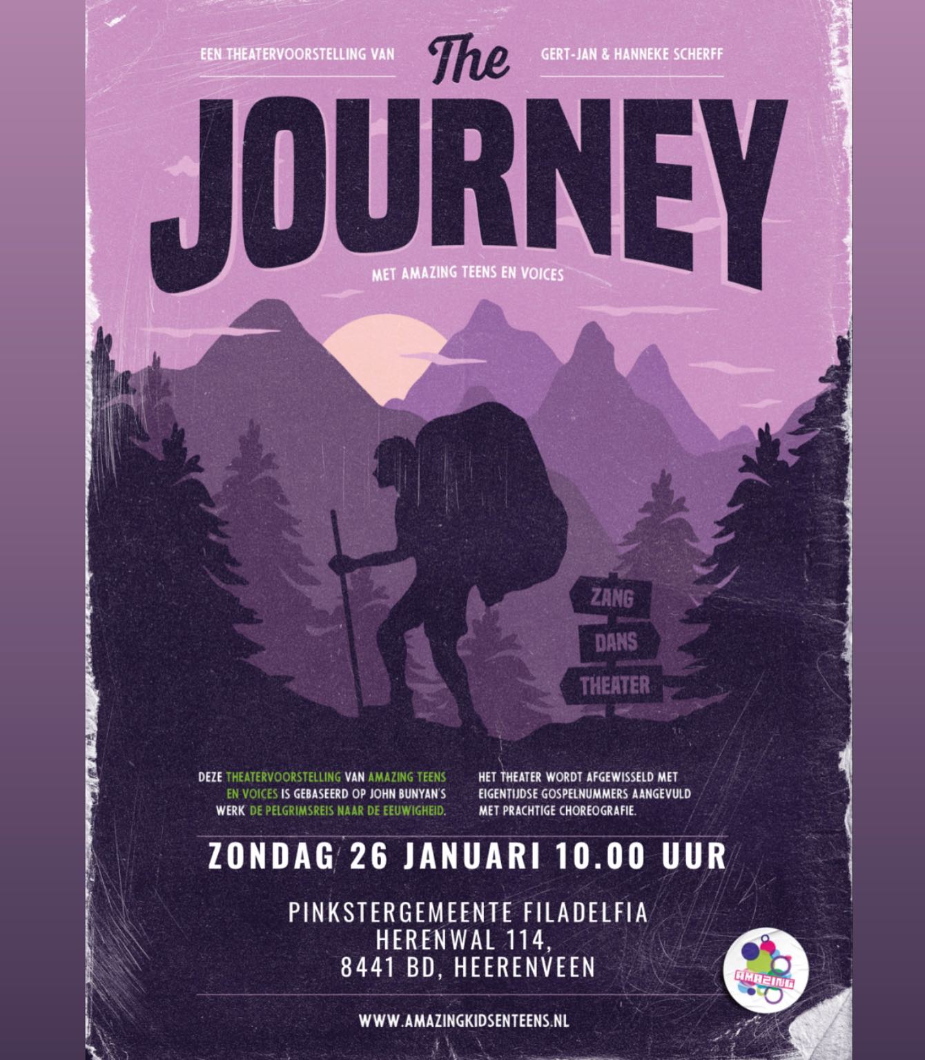 Ga je met ons mee op reis? 🎒
Aanstaande zondag spelen de Teens & Voices de voorstelling The Journey in Heerenveen.
Het begint om 10:00.
Ben jij erbij?
Toegang is gratis!
#amazing #amazingteensenvoices #dans #theater #voorstelling #zang #evangelisatie #christelijk #optreden #heerenveen #leuk #thejourney