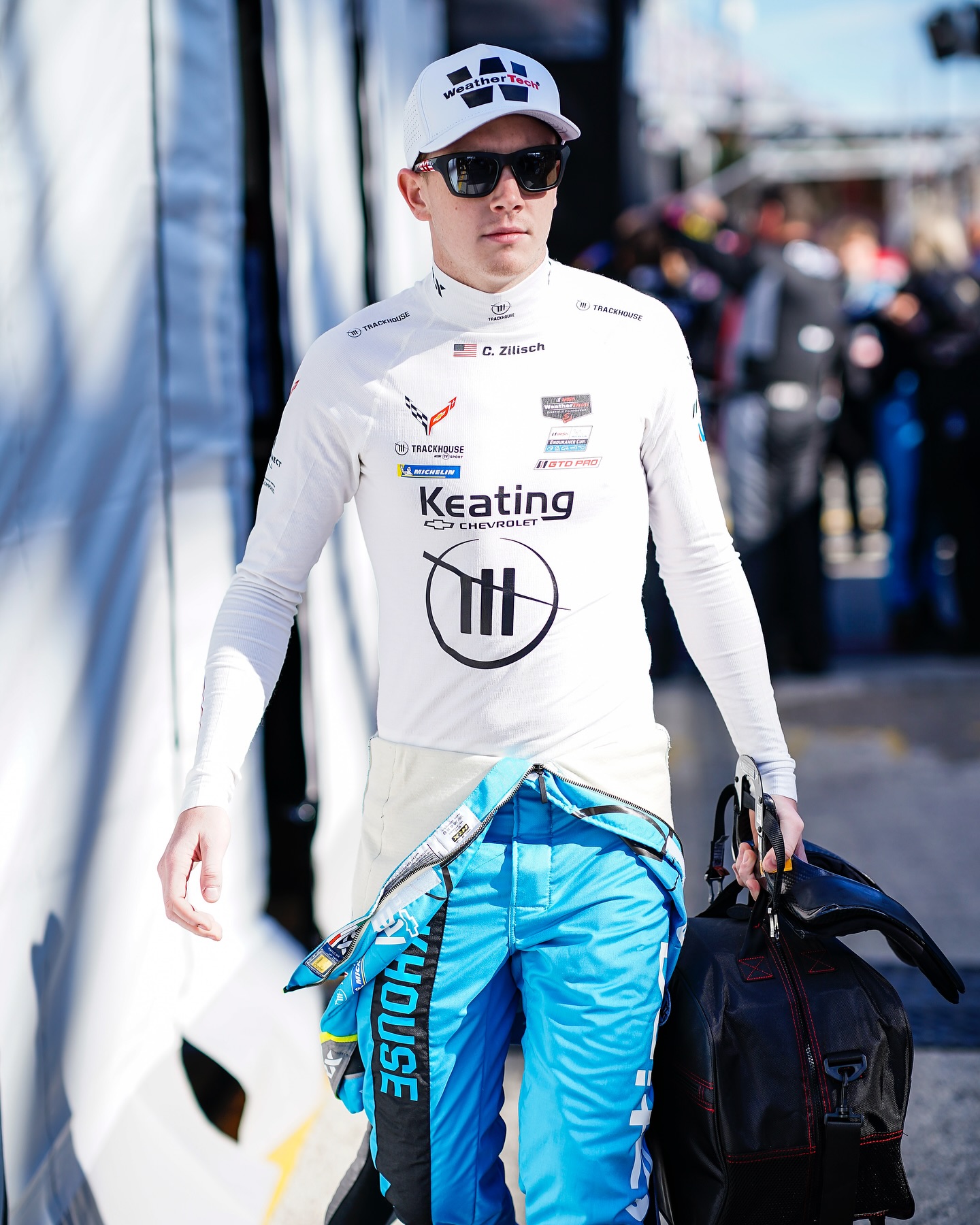 The Corvette is a blast to drive! Fun first day at the ROAR in the car. Ready for the next 10 days in this puppy with @weathertech, @tf_sport, and @teamtrackhouse!🤙🏼
