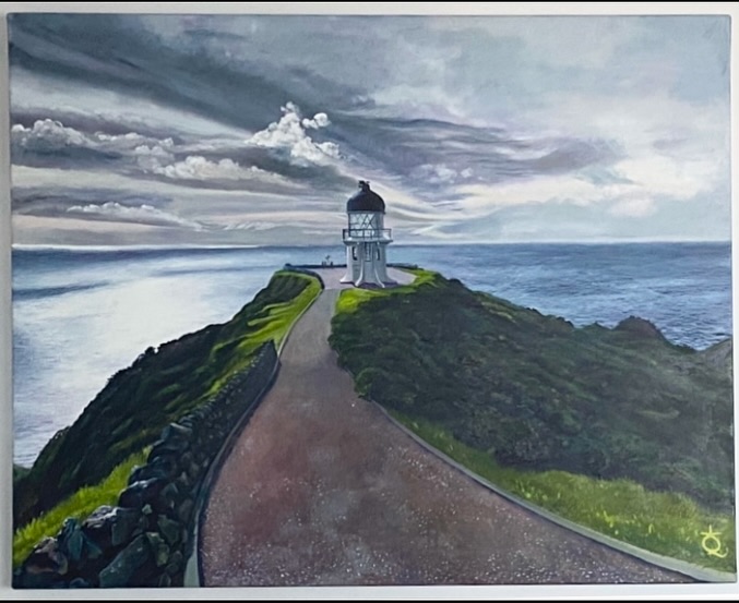 ‘Bastion’
Cape Reinga
Oils on canvas
1680 x 1000mm
Cape Reinga (Te Rerenga Wairua) lies on the northwestern tip of Aotearoa (NZ), on the Aupōuri Peninsula. It is a spiritually significant place of great meaning to many - as it is for the lovely couple who commissioned this work.
At this place the Tasman Sea and the Pacific Ocean collide. The historic and iconic white lighthouse stands as a sentinel on this rocky cape, where the two oceans lash its wild and untamed shores.
#lyndasampsonart #australianartist
#landscapeartist #australianlandscape
#southeastqueensland #seq #archive #outsiderartist #commissioned
#lyndasampsonart #figurativeart #stilllife #landscape #oilsoncanvas #capereinga #nz #aoreatoa