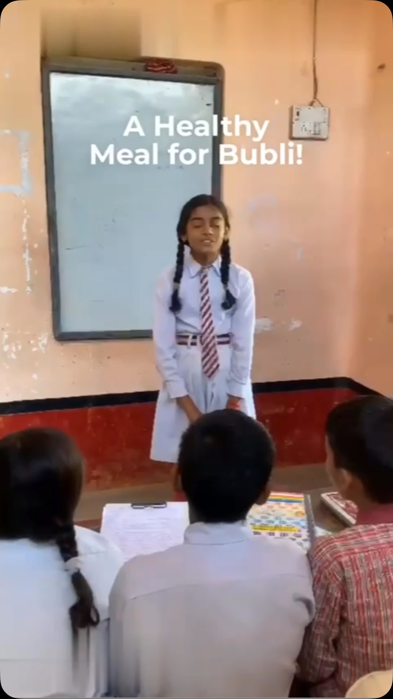 Meet Dipika from Class 7 at GK Academy School, Bihar, spreading the message of healthy eating in the sweetest way!
During a fun session in her class, Dipika shared a simple and nutritious meal idea that contains all three macros: carbs, proteins and fats.
In her own words:
Roti gives carbohydrates, milk provides protein, and sabzi gives fats because it’s cooked in mustard oil.
Dipika’s understanding of a balanced diet is a reminder that small steps, like knowing what’s on our plate, can lead to big changes in our health. At Foodshaala, we love seeing young minds embrace nutrition and make healthier choices for themselves and their loved ones.
Let’s join Dipika in encouraging healthy eating habits—because good food equals a good mood!
#Foodshaala #HealthyEatingForKids #NutritionEducation #BalancedDiet #HealthyHabits #childnutrition