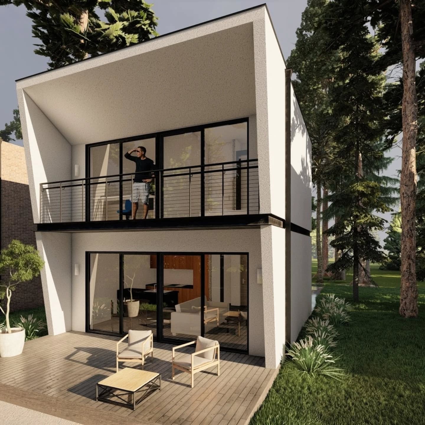 Ce părere aveți despre acest concept design pentru o casă pe un teren mic? ✨ Am creat un concept design exterior pentru o casă cu 2 etaje, de doar 6x6m pentru o integrare într-un teren de la doar 1 ar. Fiecare metru pătrat a fost optimizat pentru a oferi confort și funcționalitate. Fiecare detaliu, de la fațadă până la amenajarea grădinii, a fost gândit pentru a crea un spațiu personalizat și elegant. Spuneți-ne ce vă place cel mai mult!
#arhitectura #designinterior #casamică #solutiicreative #proiectare