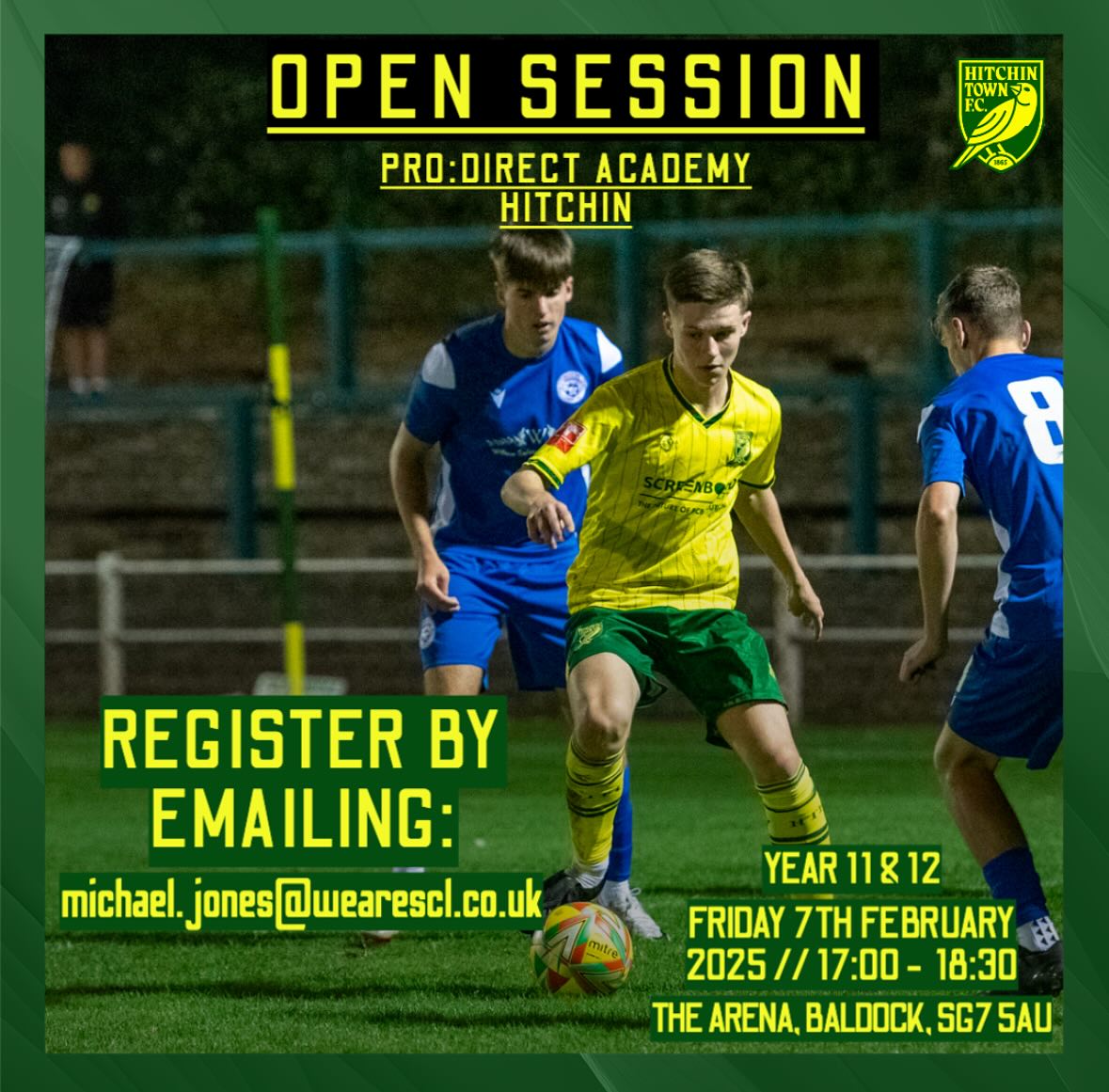 Open Session π
We are hosting another open session, all details are above ππ»
Email michael.jones@wearescl.co.uk to register your interest or DM us π₯