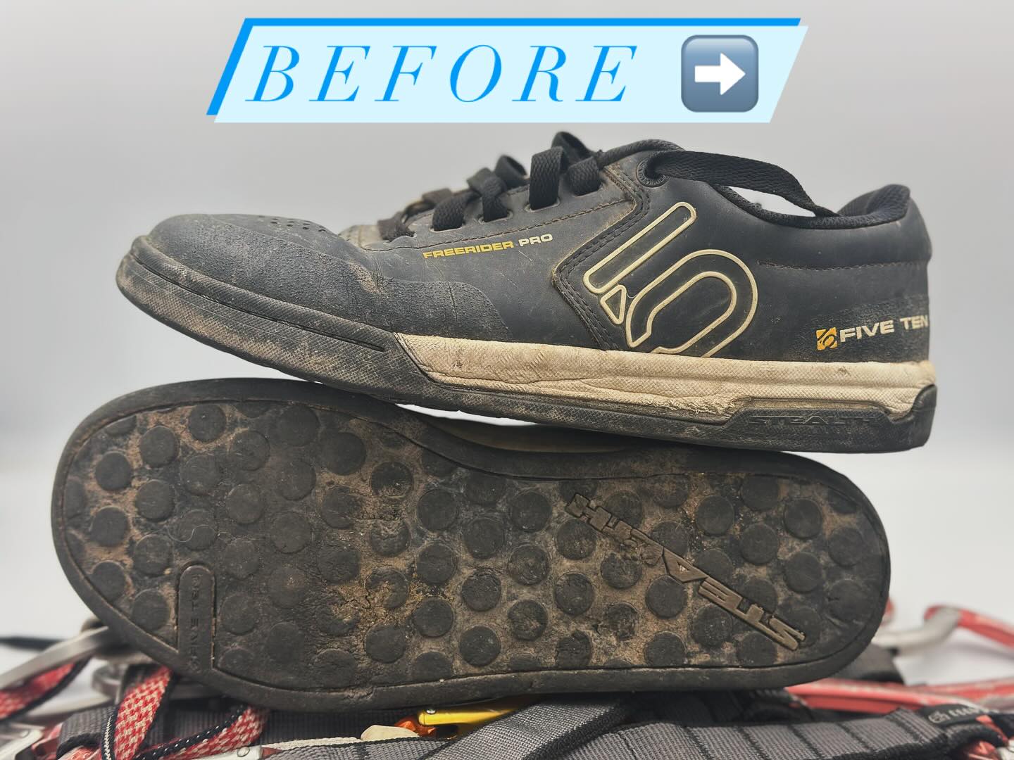 We also do mountain biking shoes #climbingresolesaustralia