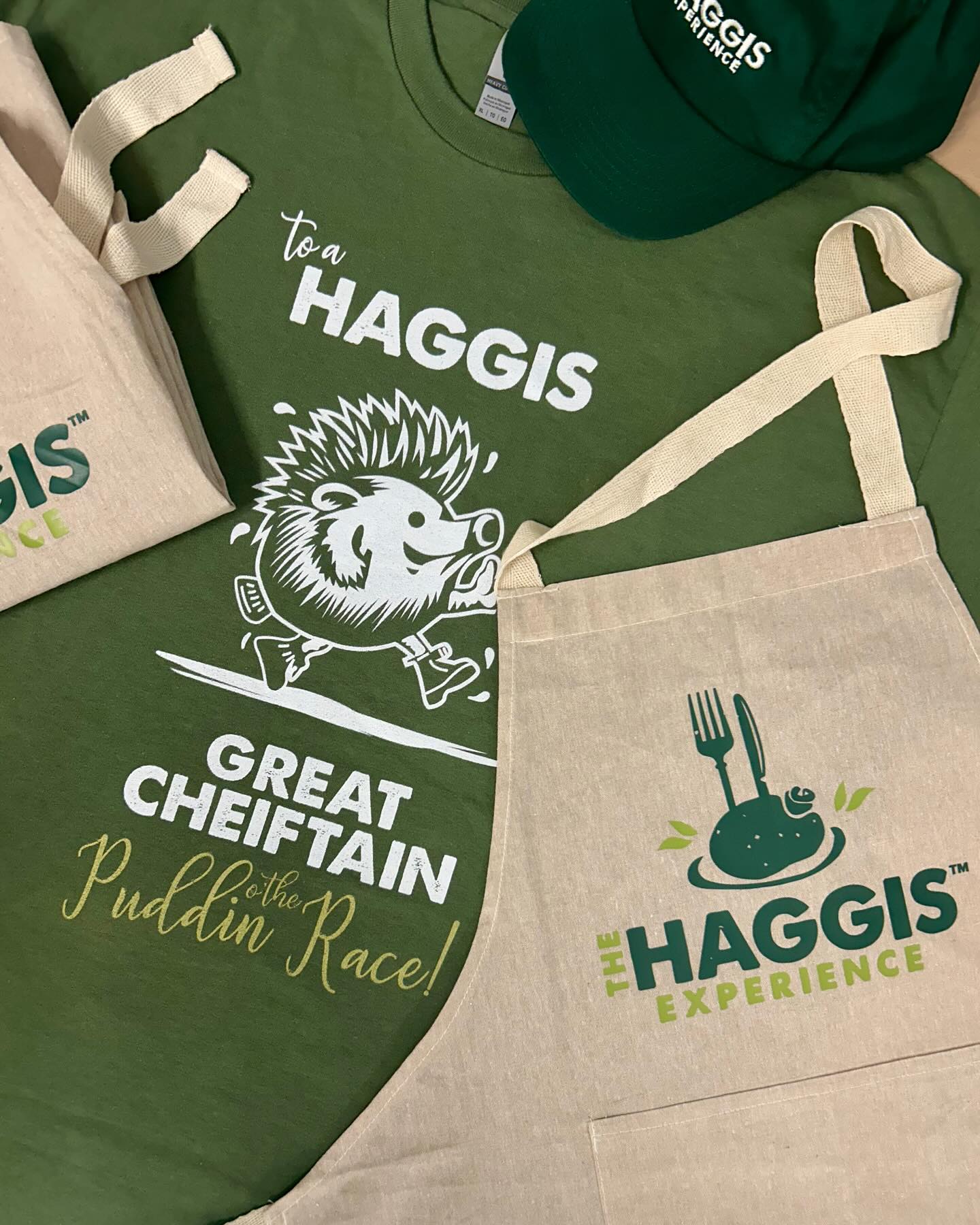// PROJECT SHOWCASE // THE HAGGIS EXPERIENCE - Branded Merchandise coming soon!
It’s nearly Burn’s Night, which means it’s nearly time to pipe in the haggis - great cheiftain o’ the puddin race!
We’ve created branded merchandise for @thehaggisexperience who offer a unique and authentic Scottish experience with haggis making presentations and demonstrations, on a working sheep farm just outside Balfron in the heart of Stirlingshire.
It was great to get to see some samples of wearable merchandise we’ve designed this week which The Haggis Experience will be selling soon at their classes and demonstrations.
#brandidentity #scottishdesigne #brandedmerch #haggis #scottishfoodanddrink