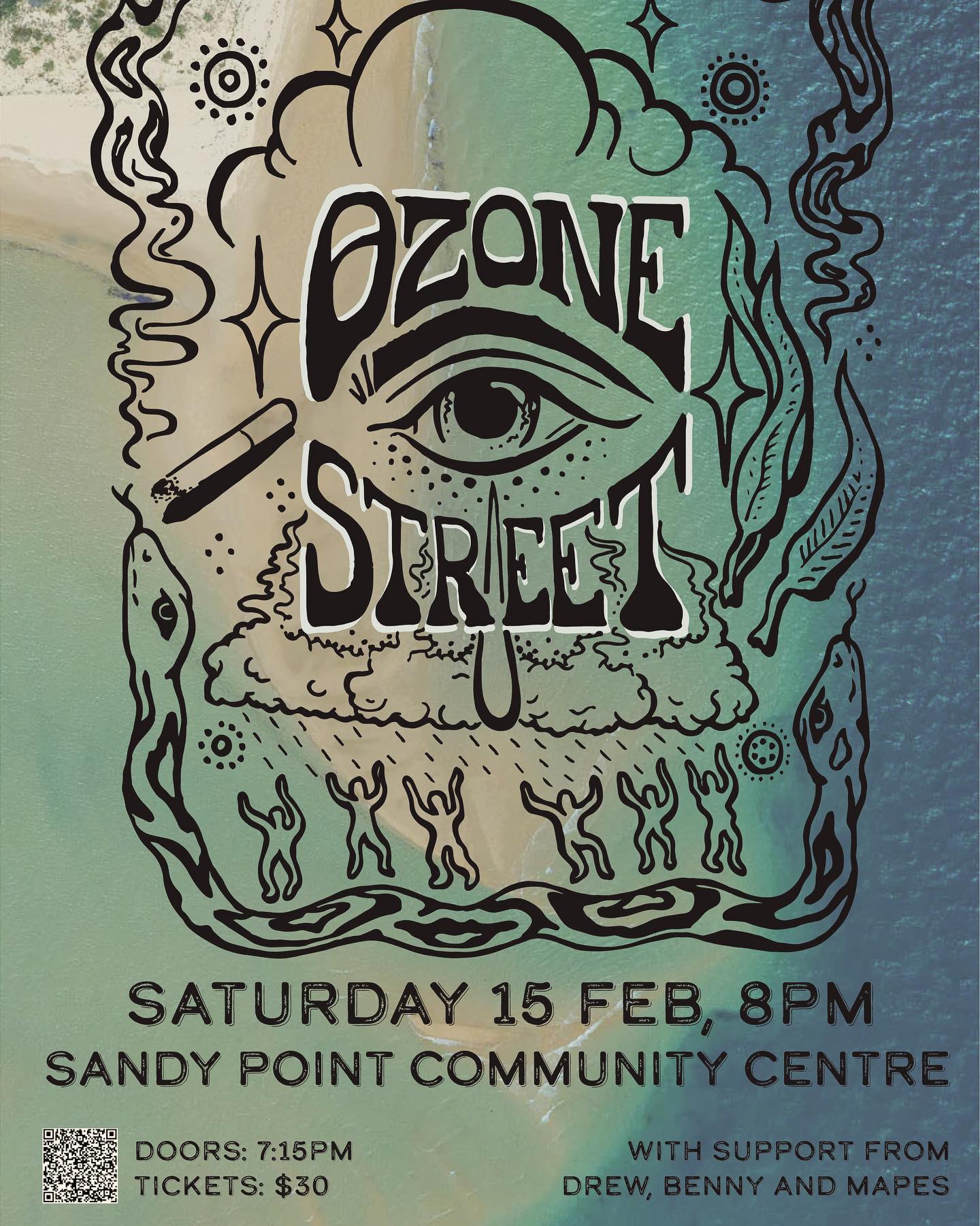 Don't miss this..get into the OZONE with Ozone Streets rocking blues,supported by more locals Drew,Benny and Mapes..tix on Trybooking