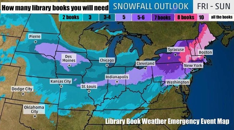 How many books will you need to get through the cold? Our forecast says at least 10.