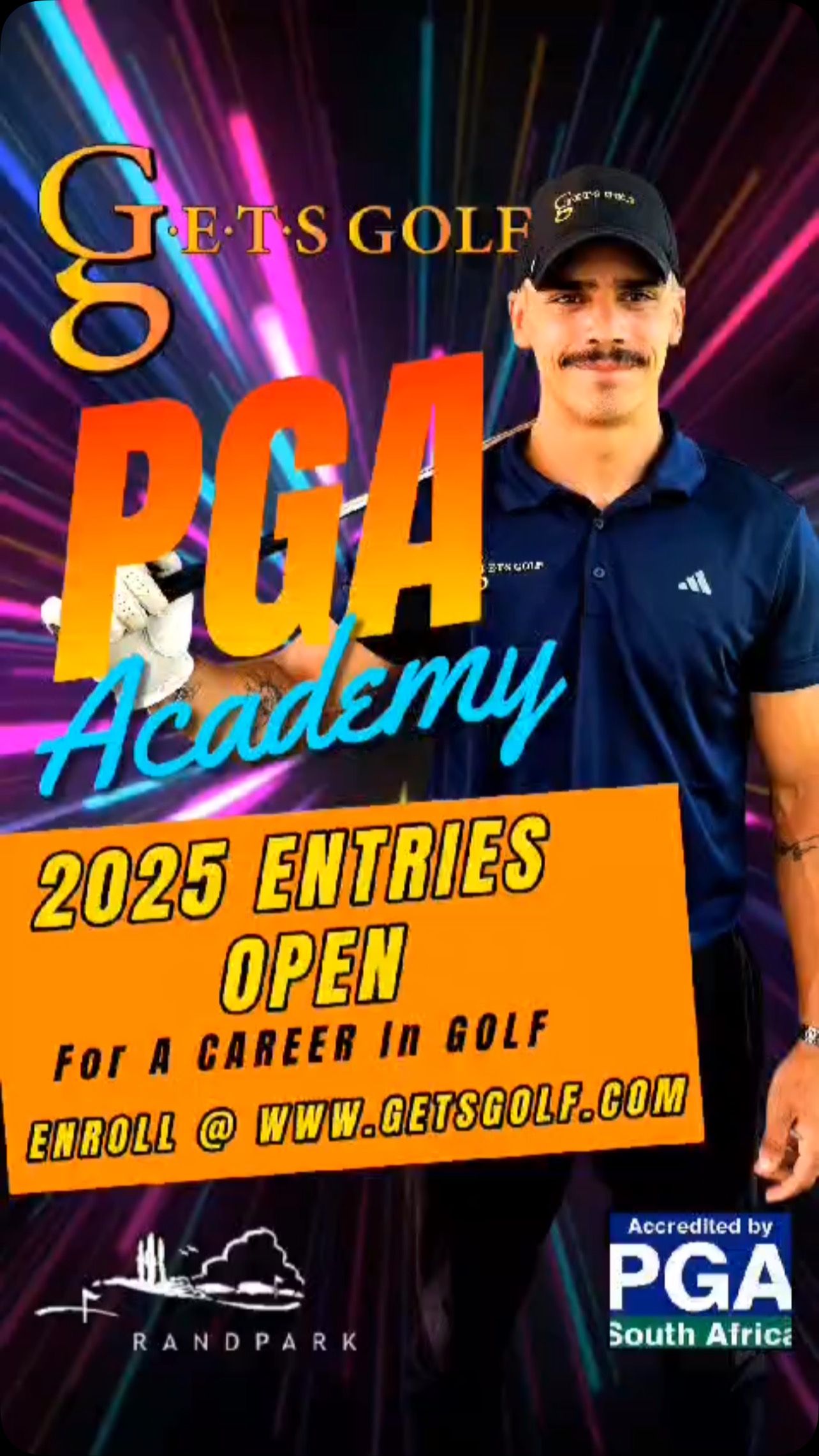 GETS Golf, service provider for the National Diploma in Club Professional Golfing, accredited by the PGA of SA. Contact us today, for more information go to www.getsgolf.com @randparkgolfclub @pga_sa @powerblasttraining #randparkgolfclub #career #careeringolf #matric #johannesburg #gauteng #pgaaccreditedprovider #golf #study #job #golfindustry #diploma #national #golfcoach #golfcourse #juniorgolf