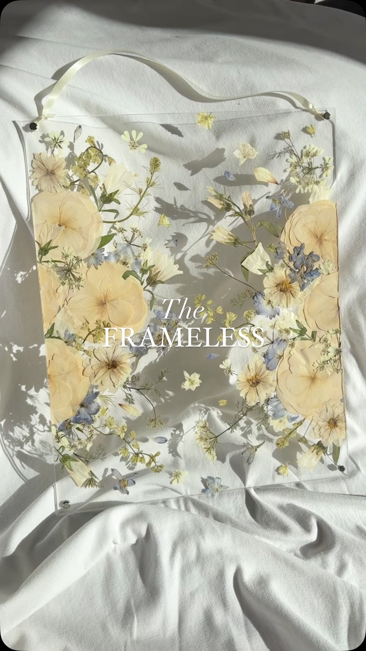 I wanted that floating-feel of flowers in resin without the weight so after lots of testing I created ✨The Frameless✨ design option. Modern, eye catching, truly custom floral art. You’ll only find it here!
This is made with Brielle’s stunning wedding bouquet, arranged by @hathawayfloraldesign
The Frameless
Size / 16 x 20 Inch
Layout / Abstract
#floralart #pressedflowers #pressedweddingflowers #northcarolina
