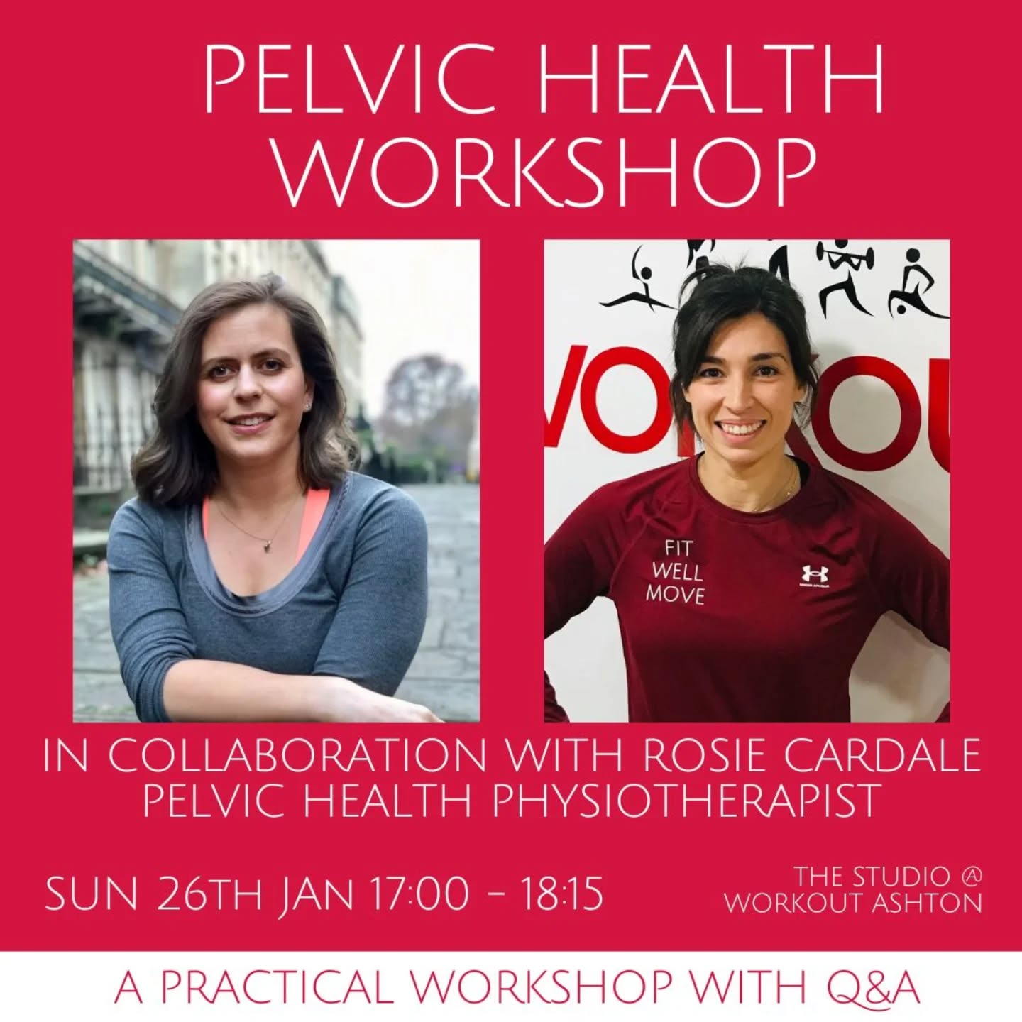 On Sunday 26th Jan I will be hosting a workshop in collaboration with @mae_physiotherapy
Rosie is a pelvic health physiotherapist and will be leading us through a practical workshop to help us understand how to improve our strength & fitness training with the knowledge gained.
♀️Workshop: Pelvic health: A practical workshop with Q&A
📅When: Sunday 26th January 2025
🕚Time: 17:00 - 18:15
📍Where: The studio at Workout Ashton
£: There will be no cost for this first workshop of the year
📧 How to join: Drop Théa a 'Hi, I'm interested' via the link in bio 🔗
#fitwellmove #holisticstrength #bristolwomensworkshop #femalefitness #personltrainerbristol #femalepersonaltrainer
