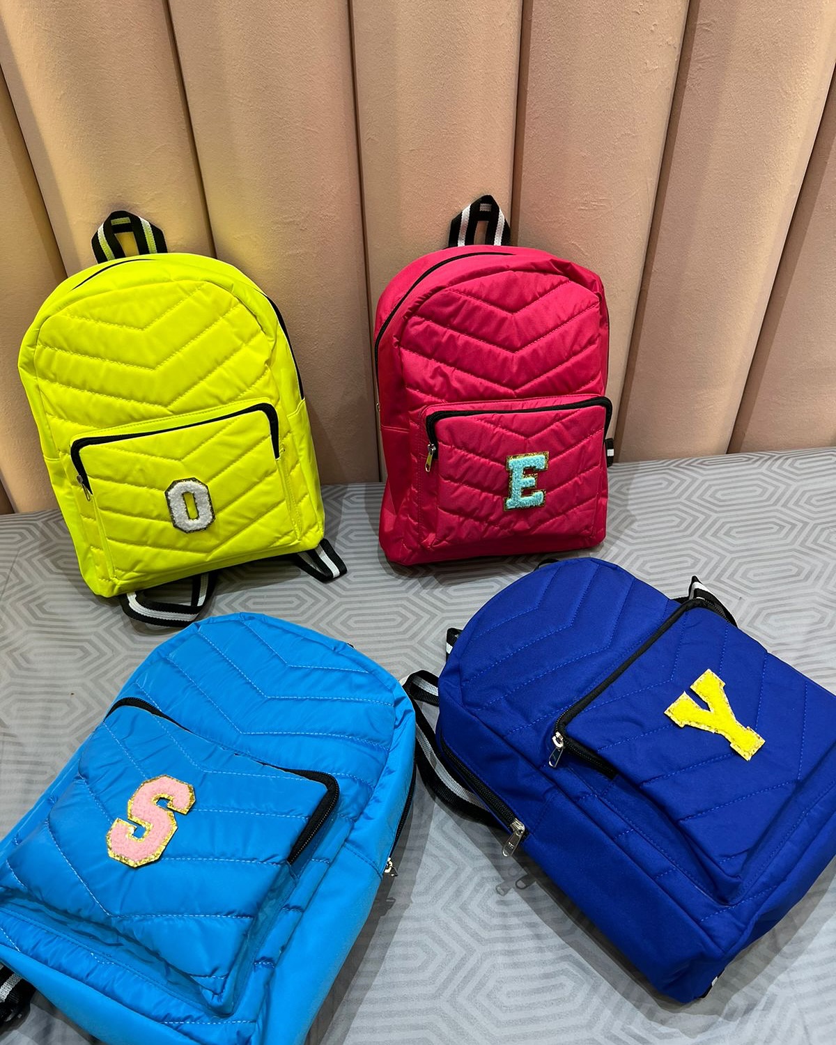 Quilted light weight backpacks on sale!