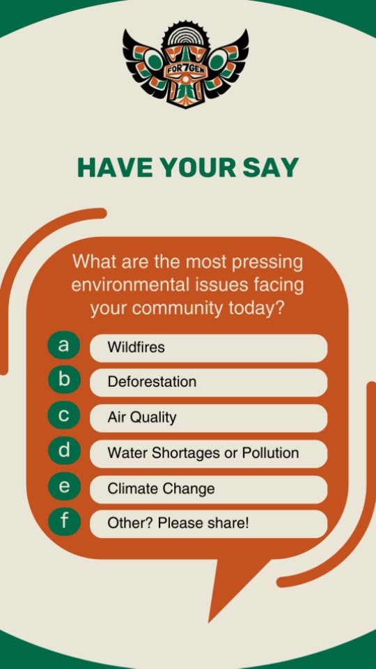 What environmental issues are hitting home for your community? Let's continue the conversation by first understanding where we're all coming from.
Share your unique perspective-every voice matters.
