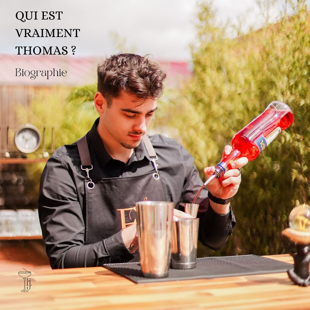 Aujourd’hui, nous vous présentons Thomas, barman et fondateur de Joy’s Event ✨
N’hésitez pas à lui poser toutes vos questions en commentaires afin d’apprendre à le connaître 😉