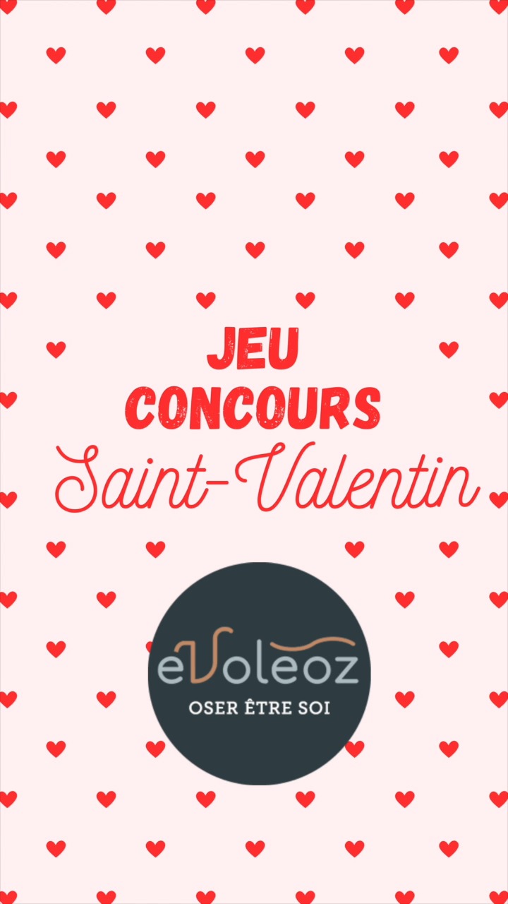 ✨ JEU CONCOURS SPÉCIAL SAINT-VALENTIN ✨
💌 Offrez(-vous) une parenthèse de bien-être !
Evoléoz vous gâte pour la Saint-Valentin 💕 : tentez de gagner un soin bien-être dans l'un de nos centres 🌿 (Boulogne, Colombes ou La Gacilly).
Pour participer :
1️⃣ Abonnez-vous à la page @evoleoz_oseretresoi
2️⃣ Taguez 2 personnes en commentaire 🤗.
3️⃣ Précisez le centre où vous souhaitez profiter de votre soin : Boulogne, Colombes ou La Gacilly 🏡.
✨ Bonus : Repostez en story en taguant @evoleoz_oseretresoi pour doubler vos chances de gagner 🥳 !
📅 Fin du concours : le dimanche 9 février 23h
Les gagnants seront annoncés en commentaire 💬.
🎁 Bonne chance à tous et que l'amour du bien-être soit avec vous ! 💆♀️💖💆♂️
#Evoleoz #ConcoursSaintValentin #BienÊtre #JeuConcours #SelfLove 💝