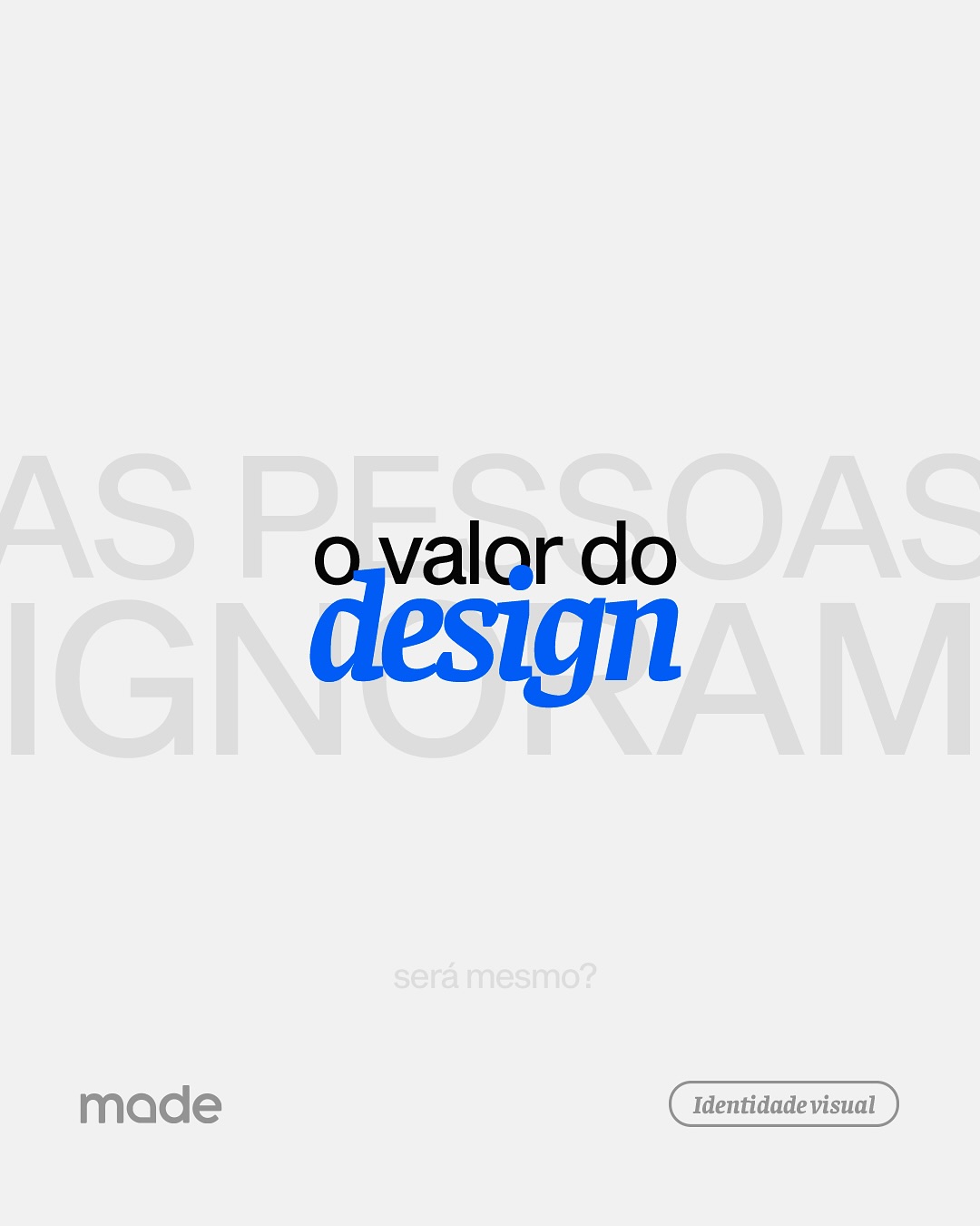 O design está em tudo. Ele guia, comunica, impacta. Mas muitos só notam sua ausência quando os resultados não vêm.
Cada escolha visual tem um motivo.
Cada detalhe carrega uma intenção.
Cada identidade visual bem-feita transforma percepção em valor.
O design não é um detalhe. Ele é a peça-chave.