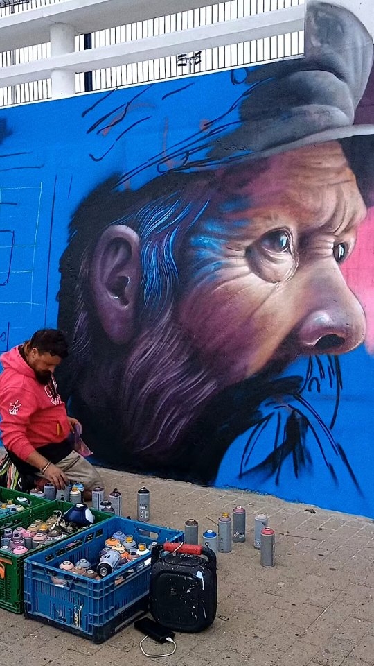 Final of the Spanish Graffiti League taking place right now here in Tarifa
#Tarifa #graffitiart