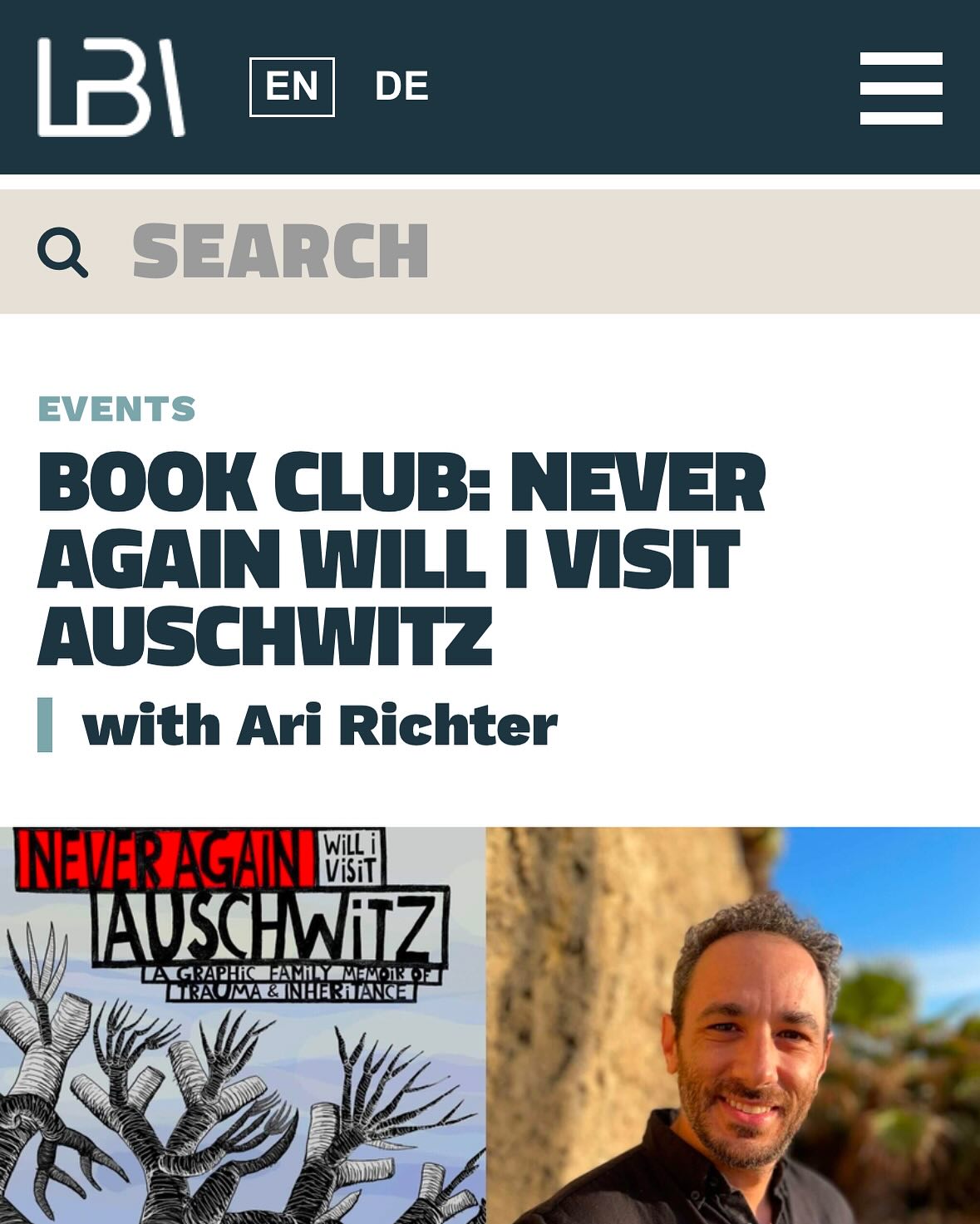 Excited to be part of the @leobaeckinstitute book club, where I will give a virtual presentation on Thu, Mar 27, 2025 from 2:00–3:15 PM EDT. The event is free and open to the public, and is co-sponsored by The Jewish Community Relations Council of Minnesota and the Dakotas — @jcrcminndak — where my grandparents led a congregation in Sioux Falls, SD after immigrating as Holocaust refugees to the US. Link in bio.
#bookclub #leobaeckinstitute #jcrcminndak #neveragainwillivisitauschwitz #fantagraphics