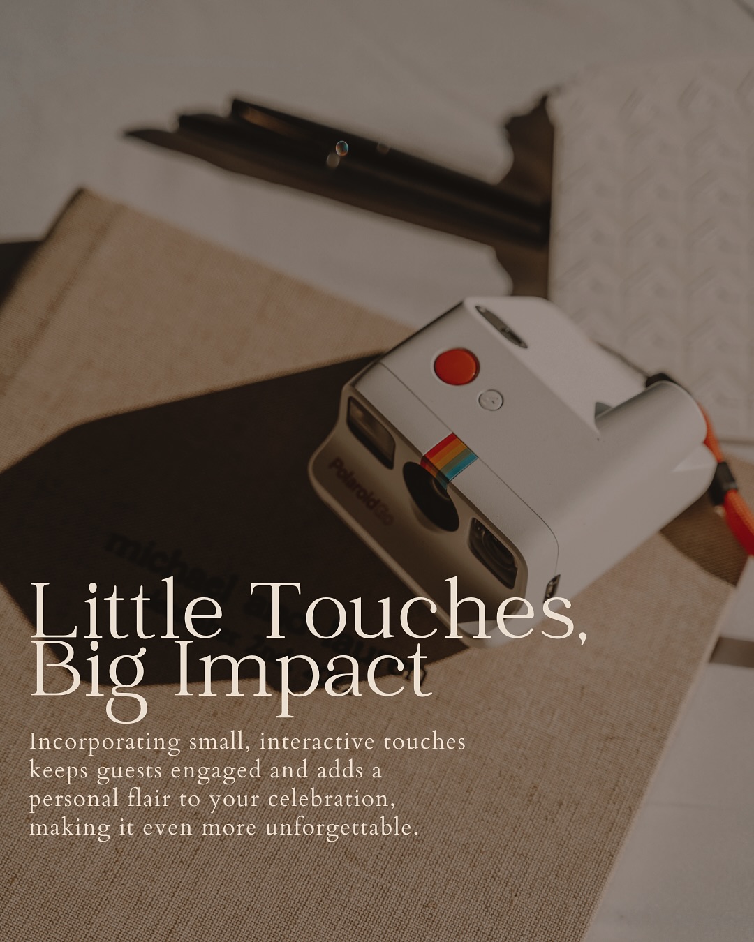 Big impact, little touches. Fresh coconuts, custom fans, and more—because it’s the details that make your day unforgettable!
Let’s bring your vision to life!