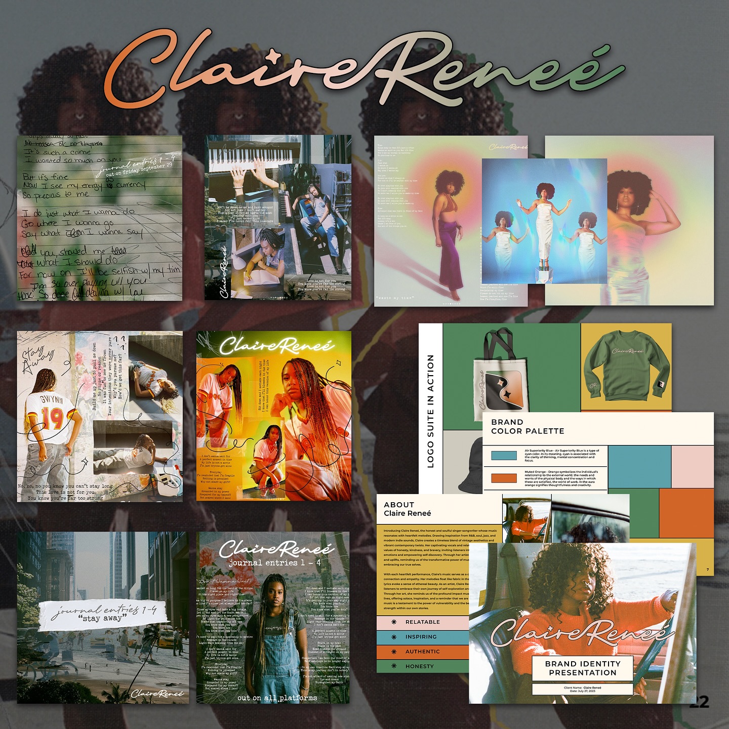 music is your story. branding is your signature.🌀 branding + creative direction + case studies on new site ✨ ty to the artist collabs for their trust!
#branding #graphicdesign #offtrailstudios #musicindustry #merchdesign #epk #webdesign #coverart #logodesign #musicianbranding #creativedirection #creativedirector