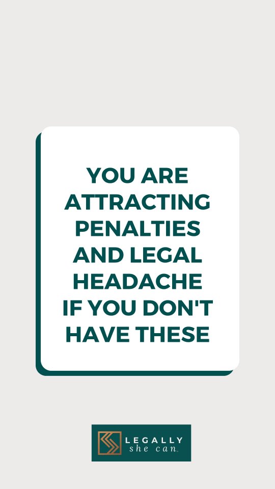 🚨ARE YOU ATTRACTING PENALTIES AND LEGAL DRAMA🚨
Whether you are a small or big business or just starting, you need the following as soon as you publish a website:
1️⃣ Privacy Policy Declaration
2️⃣ Cookies Policy
3️⃣ Accessibility Policy
4️⃣ Impressum / Company Details
5️⃣ Disclaimers
6️⃣ Terms of use / Terms and Conditions
7️⃣ Copyright Notice and Copyright Statement
I get it, business legalities can be overwhelming and confusing. You don't need to spend hours researching, blind.
Let me help you..
Whether you have clients in Switzerland, EU or anywhere in the world, join my free Business Legalities Crash Course and in 90 Minutes, I will give you a plan and a map how you can tackle your business legalities fast.
👉www.legallyfluentacademy.com/2025legallylaunch
February 5, 2025, 10AM CET, Replay available.
#businesssuccess
#business
#healthcoachlife
#lifecoachforwomen
#coachingpersonal
#coachingtime
#legallyshecan #legallyfluent #trustweaver