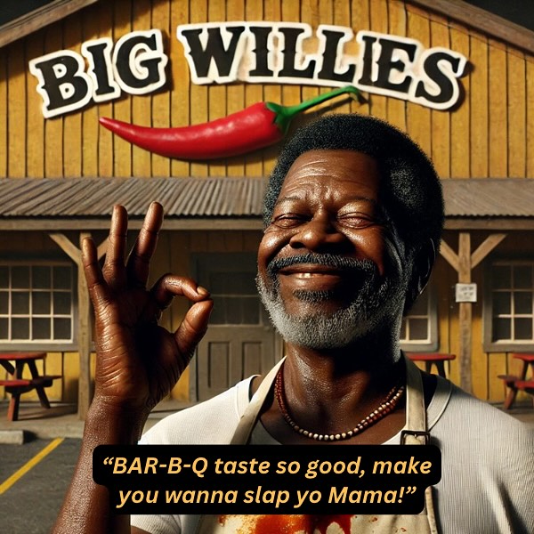 Introducing Big Willieās BBQ Sauceāa bold, tangy creation blending the soul of Southern American cooking with a taste of Australia. Made with fermented tomatoes and chillies, and balanced with pomegranate molasses, this sauce delivers smoky heat and rich, complex sweetness.
Perfectly crafted for both sides of the globe, Big Willieās elevates traditional Southern favorites like fried chicken, tender brisket, and smothered pork ribs. Itās just as at home with Aussie classicsābrush it over BBQ kingfish, drizzle it on a sausage roll, or serve it alongside chargrilled lamb chops for a flavour-packed twist. From Southern kitchens to backyard barbies, this sauce is your ultimate companion.
As Big Willie says, āBAR-B-Q taste so good, make you wanna slap yo Mama!ā
#BigWilliesBBQ #SouthernMeetsAussie #TexasToAustralia #FermentedFlavor #BBQSauce #Williejones#Friday