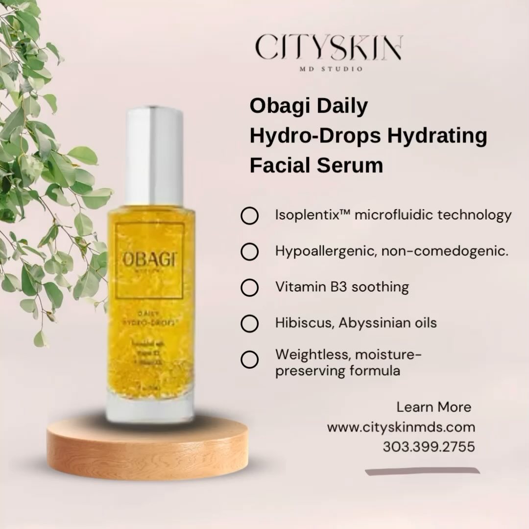 ✨ Elevate your skincare routine with Obagi Daily Hydro-Drops! Packed with Vitamin B3, hibiscus, and Abyssinian oils, this weightless serum delivers instant hydration and a glowing complexion. Perfect for all skin types! 💧
#SkinCareGoals #ObagiSkincare #HydroDrops #GlowingSkin #HydrationBoost #SkinCareRoutine #DermatologyApproved #SkinCareEssentials #VitaminB3 #HealthySkin #SelfCareTips #SkinCareLovers #SkincareAddict #RadiantComplexion #BeautyTips #HydratedSkin #LuxurySkincare #NonComedogenic #FlawlessSkin #SkincareForAll #SkinHealth