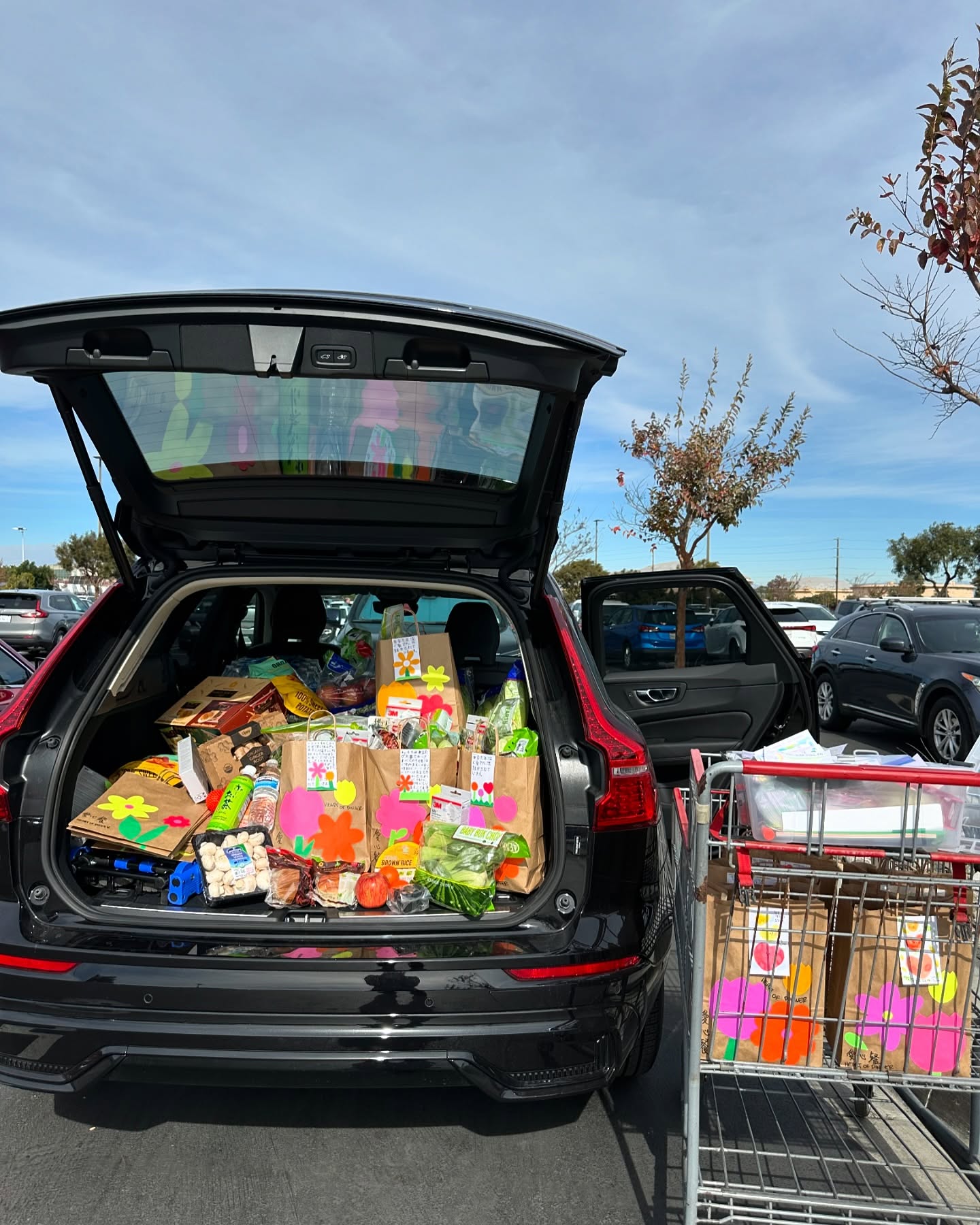 ❤️🩹 Los Angeles ❤️🩹
With NYC weekly home deliveries steady in their cadence (huge THANK YOU to our NYC team), here’s another glimpse into our ongoing LA emergency relief efforts for Elders affected by the fires. From our rental-car-turned-mobile-operations (our smallest space yet!), starting with a 3-hour drive to LA, early morning shopping for freshness, with shopping carts & borrowed coffee shop table & chairs as extra workspace (shoutout to Mitsuwa, Costco and Noah @jurassicmagiccoffee) - we navigate from West to East Side, building care packages on the go throughout LA before another 3hr drive back. These deliveries, following days of outreach & nights of prepping handwritten notes and decorated bags (THANK YOU to all who contributed notes for this drop), brought us back to Heart of Dinner’s early days in NYC’s Chinatown & LES, building what we could with what we had.
Every choice we make asks: Is this what our own Ah Ma & Po Po would love? From selecting culturally thoughtful easy-to-eat veggies & fruits, handwriting notes of love that are clear and readable - each decision is guided by love and understanding. We pair these carefully chosen groceries with prepared meals like jajangmyeon and bento boxes, creating care packages that taste like memories.
For our beloved Elders - some who faced displacement before the fires, others who’ve lost homes of 50+ years and everything they built in this catastrophic crisis - these care packages provide a lifeline of both critical sustenance and humanity as they navigate unimaginable loss.
This week, watching an Elder light up at the sight of the bright cheery decorations on the bags and roasted chestnuts inside, before carefully lifting her magnifying glass to read her note and holding us tight- these moments remind us why every nuanced detail matters.
Deepest gratitude to our community of donors, team, and volunteers whose support makes these acts of humanity and care possible. Stay tuned as we continue to share ways our community can help support our beloved Elders during this critical time! 💛