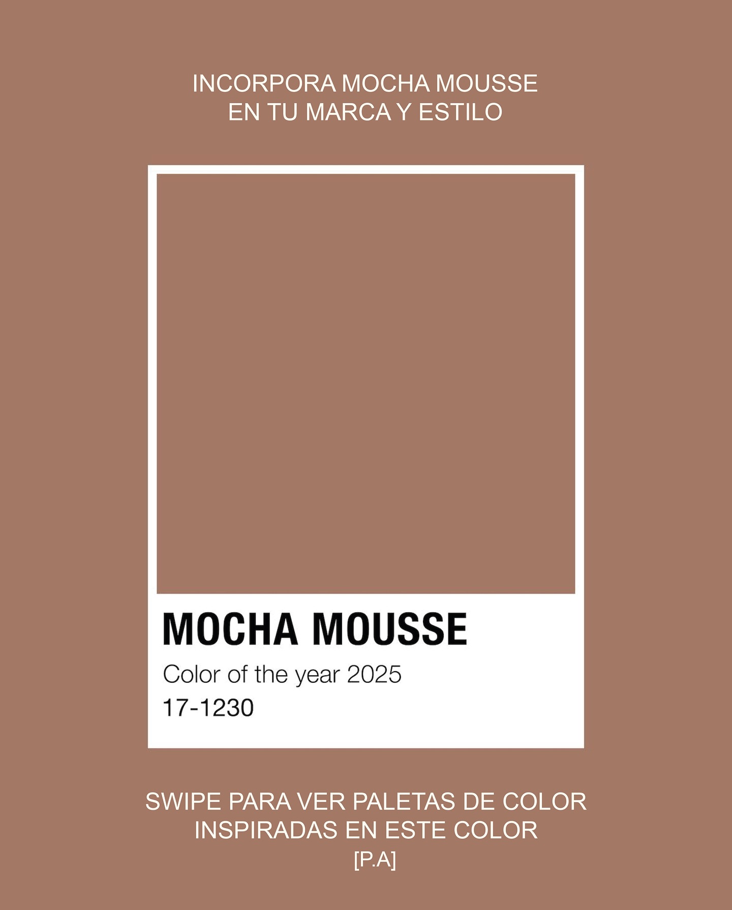 🎨✨ Mocha Mousse: el color del 2025 según Pantone
Este año, Pantone nos regala un tono cálido, elegante y versátil que será el protagonista en diseño: Mocha Mousse. ☕✨
Aprovecha estas 6 paletas de color incorporando el Mocha Mousse para usarlos en tu marca y tu estilo!
💡 ¿Por qué incorporarlo?
🌟 Refleja sofisticación y calidez.
🌟 Perfecto para transmitir cercanía y autenticidad en tu marca.
🌟 Ideal para crear diseños que conecten emocionalmente.
🎯 En POOSH, sabemos cómo integrar tendencias como esta en tu identidad visual y contenido creativo.
📩 Escríbenos y trabajemos juntos para darle a tu marca ese toque de vanguardia que necesita.
#ColorDelAño2025 #MochaMousse #TendenciasDeDiseño #POOSHAgencia #BrandingConEstilo #ColorPantone