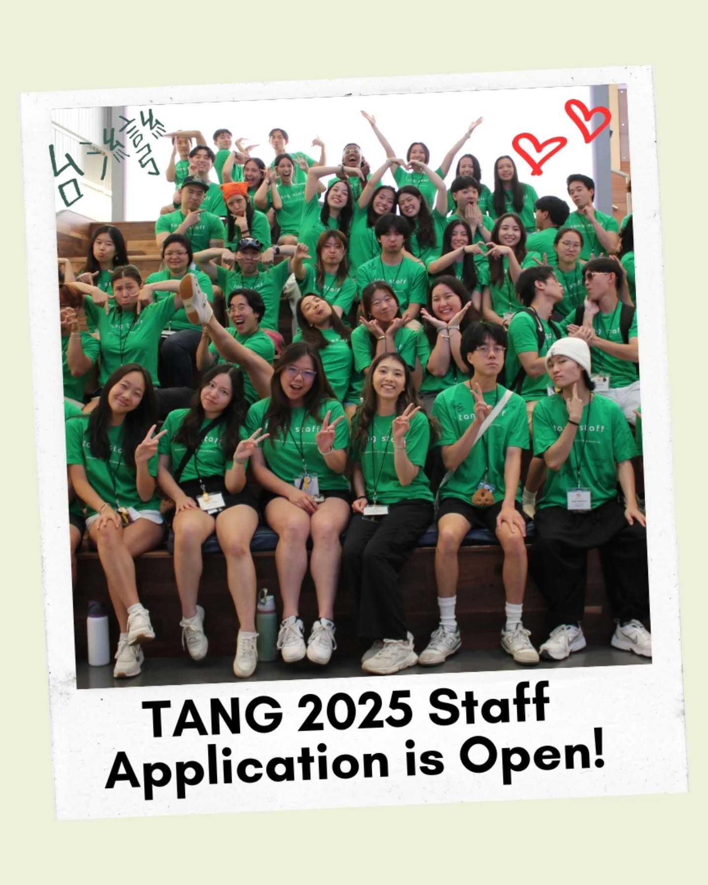 The TANG 2025 Staff Application is open! Deadline to apply is April 15th. TANG 2025 is July 2-6 with staff day on July 1st.
Find the link in our bio or visit https://bit.ly/TANG2025staff