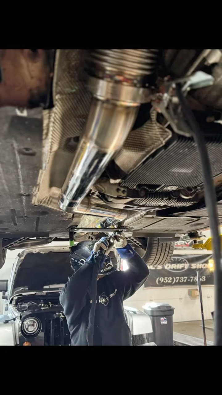 Shawn fabricating a 3.5” full exhaust with dual exits for a 335xi N54 single turbo bottom mount.
Next Gen turbo. Stay tune for the final product.
