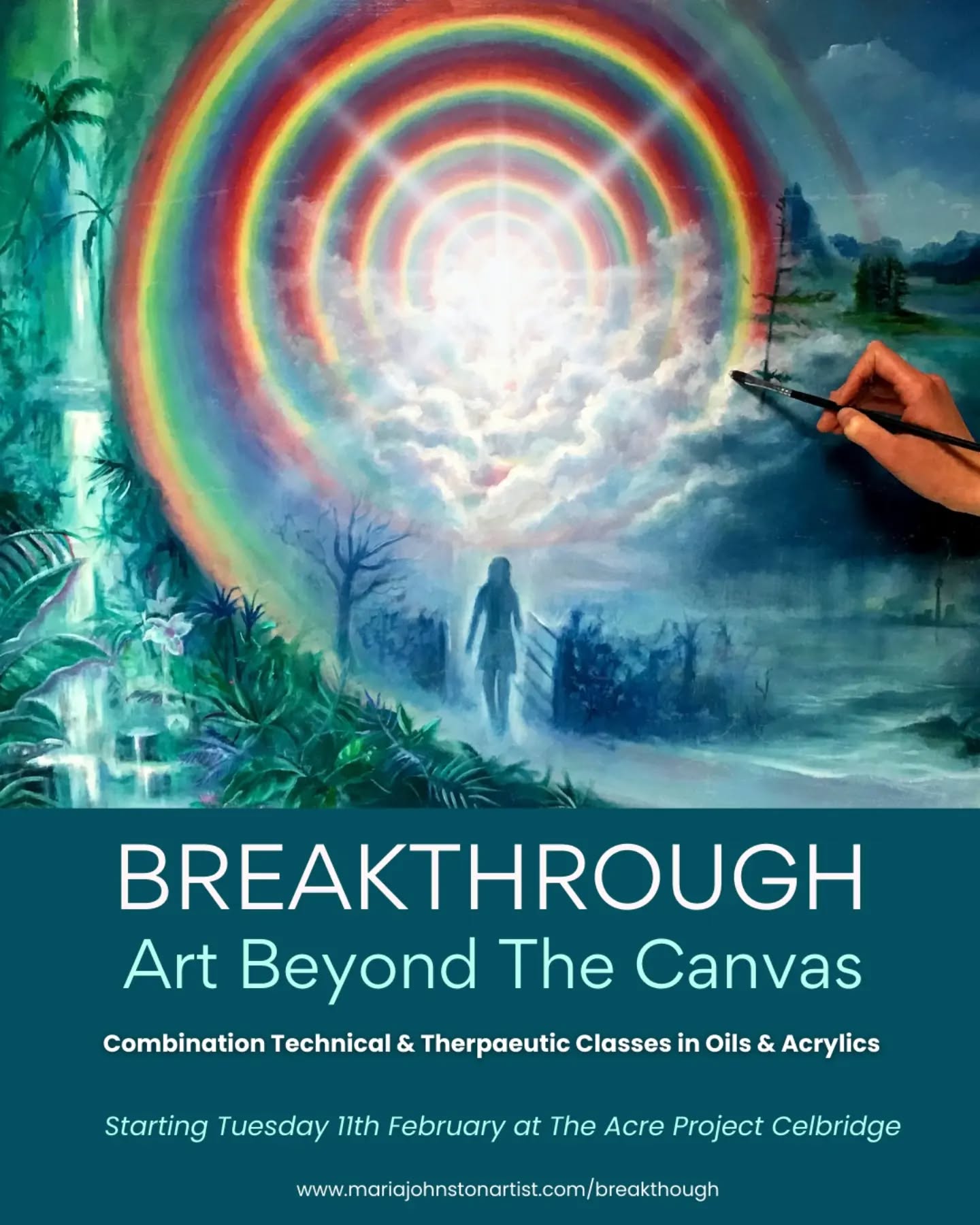 I am delighted to announce the launch of my new art classes in @acreprojectcelbridge starting Tuesday, 11th February
These classes are a combination of technical/practical skill based and therapeutic/healing.
This is a holistic approach to teaching art, which goes much further than many other traditional art classes, enables participants to really go deep with their art and produce work that will astound.
Heal while you learn. This is a safe space to go into areas of your life you have been having difficulty with and process it out safely and powerfully at the canvas.
🌈Create work that is uniquely yours and speaks of you and your journey
🌈Move through unconscious blocks and limitations that have stopped you from creating in the past
🌈Develop your skills as an artist, and move past the frustrations of your perceived limitations.
🌈Draw important links between your inner world, your art, and what is happening in your daily life.
🌈Come away with a powerful transformational painting that has ripple on affects into your life.
This class runs every Tuesday from 6:30 -8:30pm for 6 weeks
Suitable for absolute beginners to more advanced painters.
Art packs are available upon request!
Book via link in my bio
Comment 'BREAKTHOUGH', and I will send you more info with the booking link
#breakthrough #artclasses #artclasseskildare #painting #therapeuticart #artist #artteacher #irishartist #art #artclass #learntopaint #acreproject #celbridge #kildare #maynooth