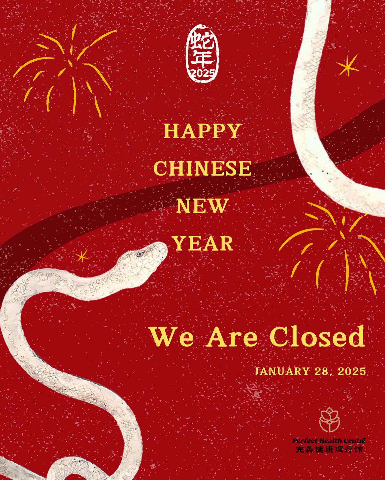 🌟 Happy Chinese New Year from Perfect Health! 🎉
We’ll be taking a break on January 28th to celebrate Chinese New Year’s Eve. 🌙✨
In the new year, we wish you endless happiness, good fortune, and success in everything you do! 💕
Whenever you feel tired or need to recharge, remember we’re here for you at Perfect Health. Let’s make this year your most relaxing and rejuvenating one yet. 🌿💆♀
📍 Visit us at: 97 Southampton Row, Holborn, London, WC1B 4HH
☎ Call us now: 020 8076 8880
💚 WhatsApp: +447881308123
📧 Email: phcholbornlondon@gmail.com
#TCMP #TraditionalChineseMedicine
#LymphaticDrainage #AcupunctureHealing
#PainRelief
#ChineseFootTherapy #ChineseNewYear2025
#LondonWellness
#HolbornLondon
#HolbornMassage