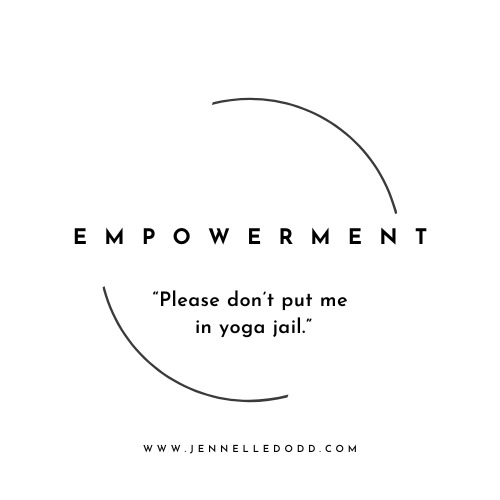 With a downcast air I ask, “Please don’t put me in yoga jail.”
I find it challenging and I feel pushed out when yoga classes are led without encouragement to modify or abstain at any time. Looking back, I have been hurt by being a participant in yoga classes. I was really adept at pushing myself and felt a strong need to fit in, to be doing the yoga flow that everyone else was.
I started to feel tension and eventually pain in my left knee and I kept going. I kept fitting in.
I sacrificed myself, my body, my truth, for looking like I fit.
I am saddened by the ways we do this, the way our culture demands conformity. Give me the dandelions, and give me diversity. Offer me the power to live my life in a way that feels true to me.
This is so much wild untamed power, who knows what would happen if we each embraced and offered our integrity to ourselves and those around us.
I don’t know what would happen, but I feel it would be beautiful, messy, and I think we would as a whole end up in a much healthier place.
So yoga teachers, facilitators of movement, please remind participants to honour and follow their needs. To take breaks or look different than their neighbours. I know it's more complicated, more messy, but I swear it's a gift the world needs.
If you don’t know how to go about this, or how to hold space for this, please ask for help. I would be honoured to chat with you about it.