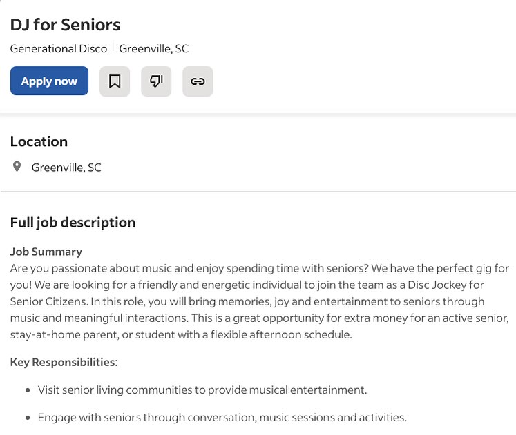 Still looking for work - is this what it comes down to for Rick? 🤷🏻♂️😂 #thestruggleisreal #djforseniors