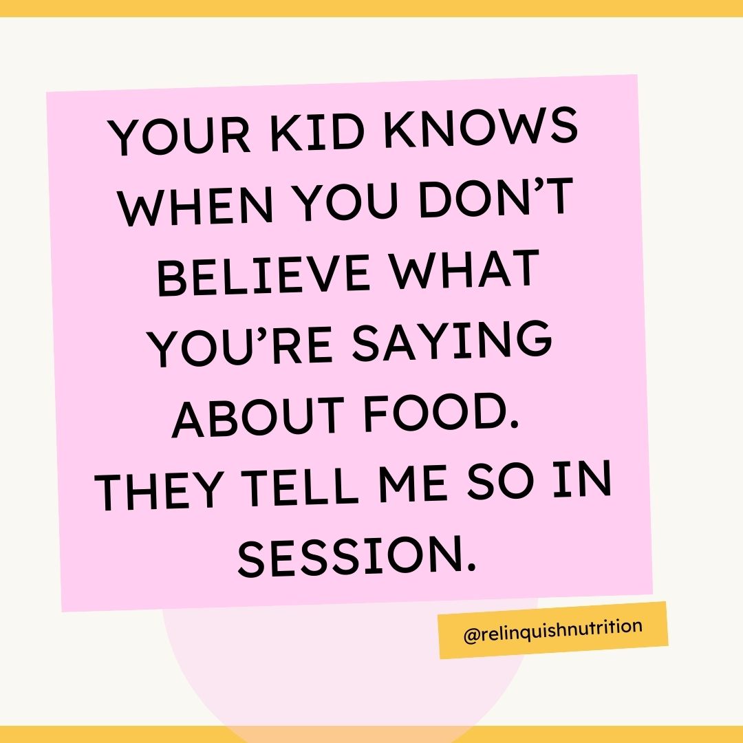When it comes to recovery, parents play a critical roleābut hereās the thing: adolescents know when their parents are just going through the motions.
They notice when:
š You donāt truly believe that all foods fit.
š„Æ You see food freedom as just a temporary phase during weight restoration.
š« You still hold onto diet culture ideas, even if youāre not saying them out loud.
Kids are observant, and recovery needs more than actionsāit needs authenticity. Supporting your child means not only showing up but also doing the deeper work to unlearn harmful food beliefs and embrace the principles that will truly help them heal.
Recovery is a team effort. When parents align their actions and beliefs, it sends a powerful message: You deserve full freedom and healing. š