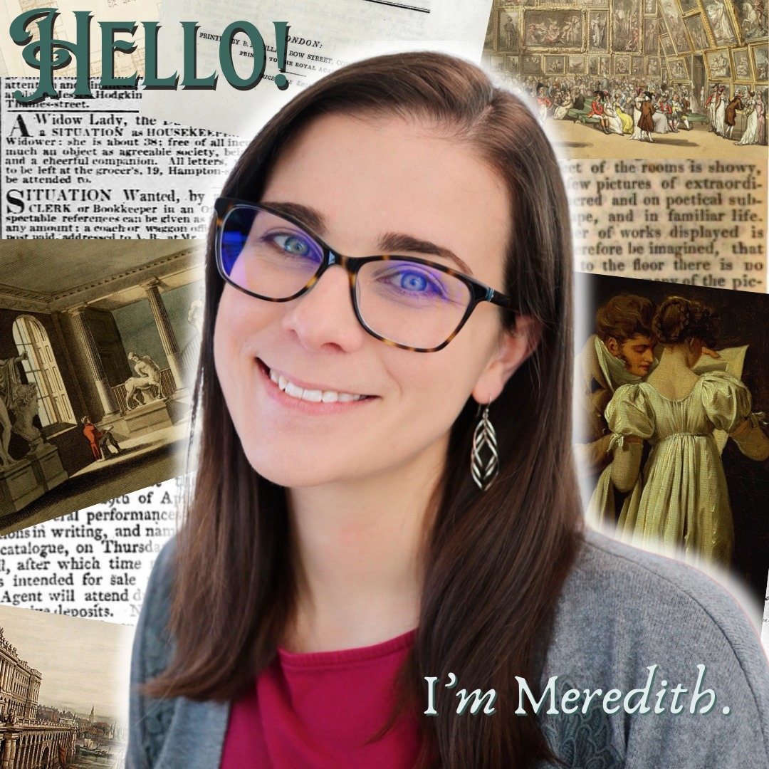 Time for a little updated #meetthewriter 😊
Hello! I'm Meredith. I write Regency romance and have been known to email the Royal Academy in London to get answers* to historic questions I couldn't find elsewhere. I queried my first manuscript in 2024 and am gearing up to query my current project this year.
When I'm not writing, I can be found wrangling our two Saudi Arabian rescue dogs or engaging in any one of the featured interests on the final slide. Let me know if we have any in common!
#amwriting #amquerying #regencyromancewriter #historicalromancewriter
*NB: They also couldn't find an answer for my question. So if you happen to know the name and date of the first woman to have architectural designs displayed at the Royal Academy's Exhibition, please let me know.