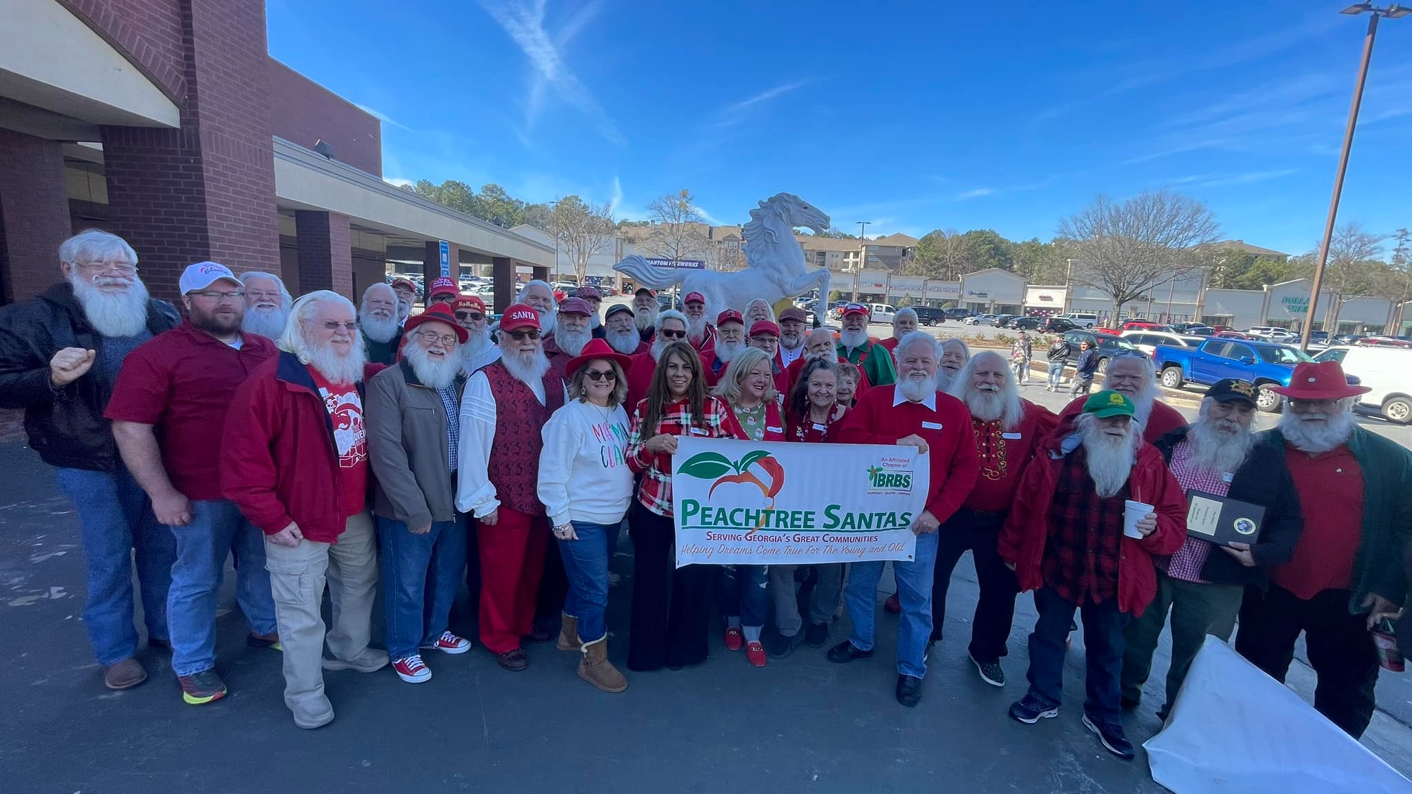 A great meeting with Peachtree Santas today on a beautiful day! Only 11 months until Christmas!
