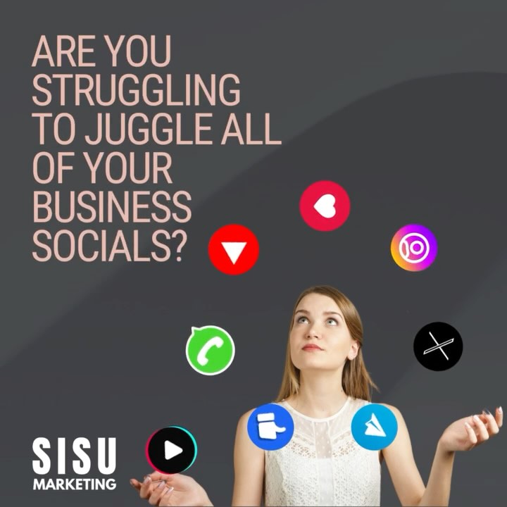 Having a social media meltdown? â
â
Feeling lost in the world of hashtags and content creation? â
â
Don't worry, we've got your back! â
â
Let us sprinkle some magic on your social strategy and create a stress-free plan to supercharge your business. â
â
Check out our website for our awesome social media packages and digital assistant services to free up your time and manage your digital presence!â
â
#socialmediasupportâ
#digitalstrategyâ
#digitalassistanceâ
#surreysocialsâ
#contentmanagementâ
#communitymanagementâ
#socialmediaâ
#sisumarketing