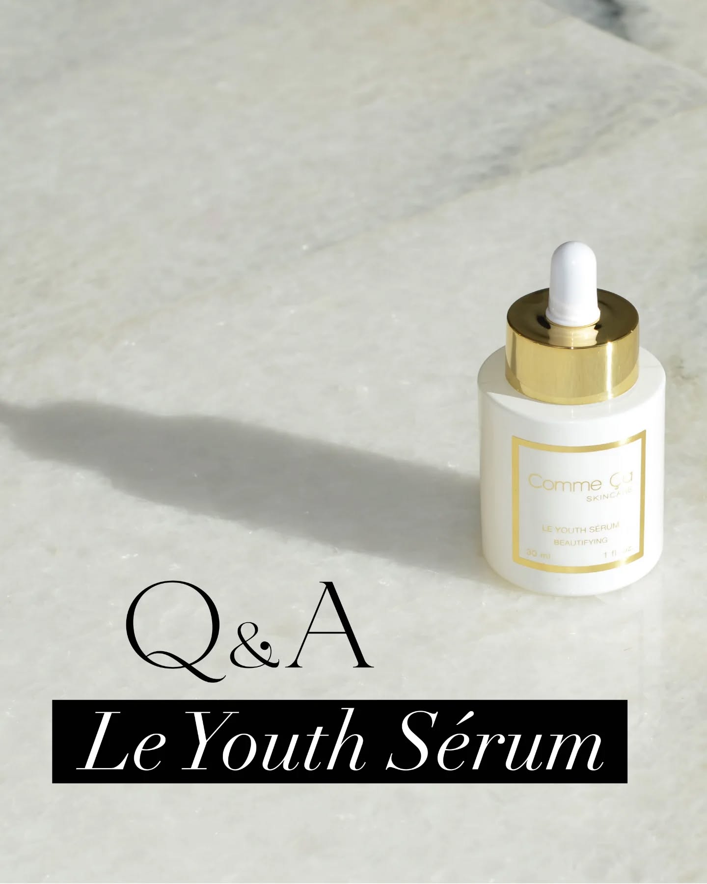 ✨ Unlock youthful, radiant skin with our powerhouse Le Youth Sérum ✨
Got questions? We’ve got answers! Swipe through our Q&A to discover how this serum firms, moisturizes, and protects your skin with powerful botanicals and antioxidants. Ready for your glow-up? ✨
#AgelessGlow #SkincareThatWorks #GlowFromWithin #NaturalBeauty #SkinFirming #RadiantSkin #HydrationBoost #CleanBeauty #VeganSkincare #SkincareAddict #GlowingSkin #BeautyRoutine #LeYouthSérum
#CommeÇaSkincare