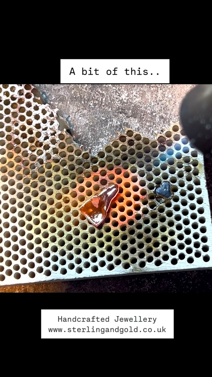 Watch me making ⚒️ #hillsborough #handmadejewellery #supportlocalbusiness #sterlingandgold #handcraftedjewellery