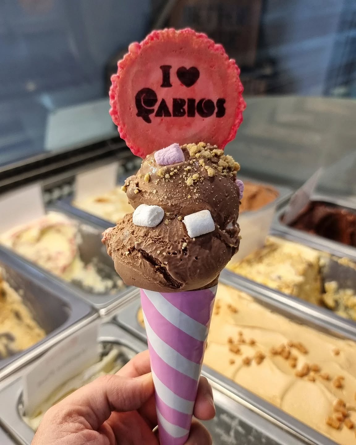 Rocky Road available in Weston today 🍦 #rockyroad #gelato #icecream #marshmallows