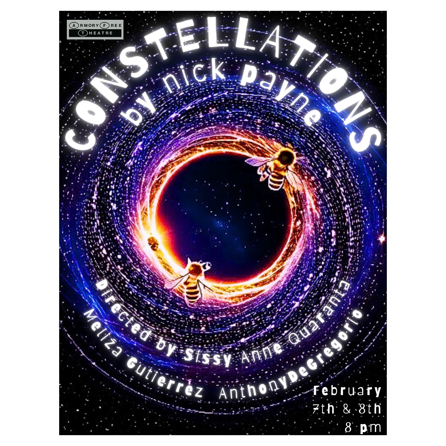 BB’s 1st Director Credit #constellations #nickpayne #gradschool #armoryfreetheatre #illinoistheatre #uiuc