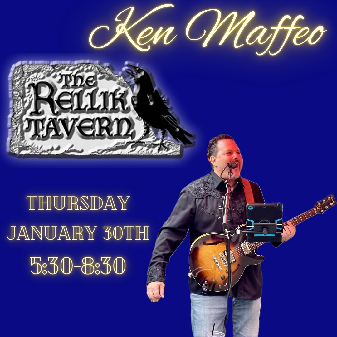 Come join Ken at @relliktavern !!0