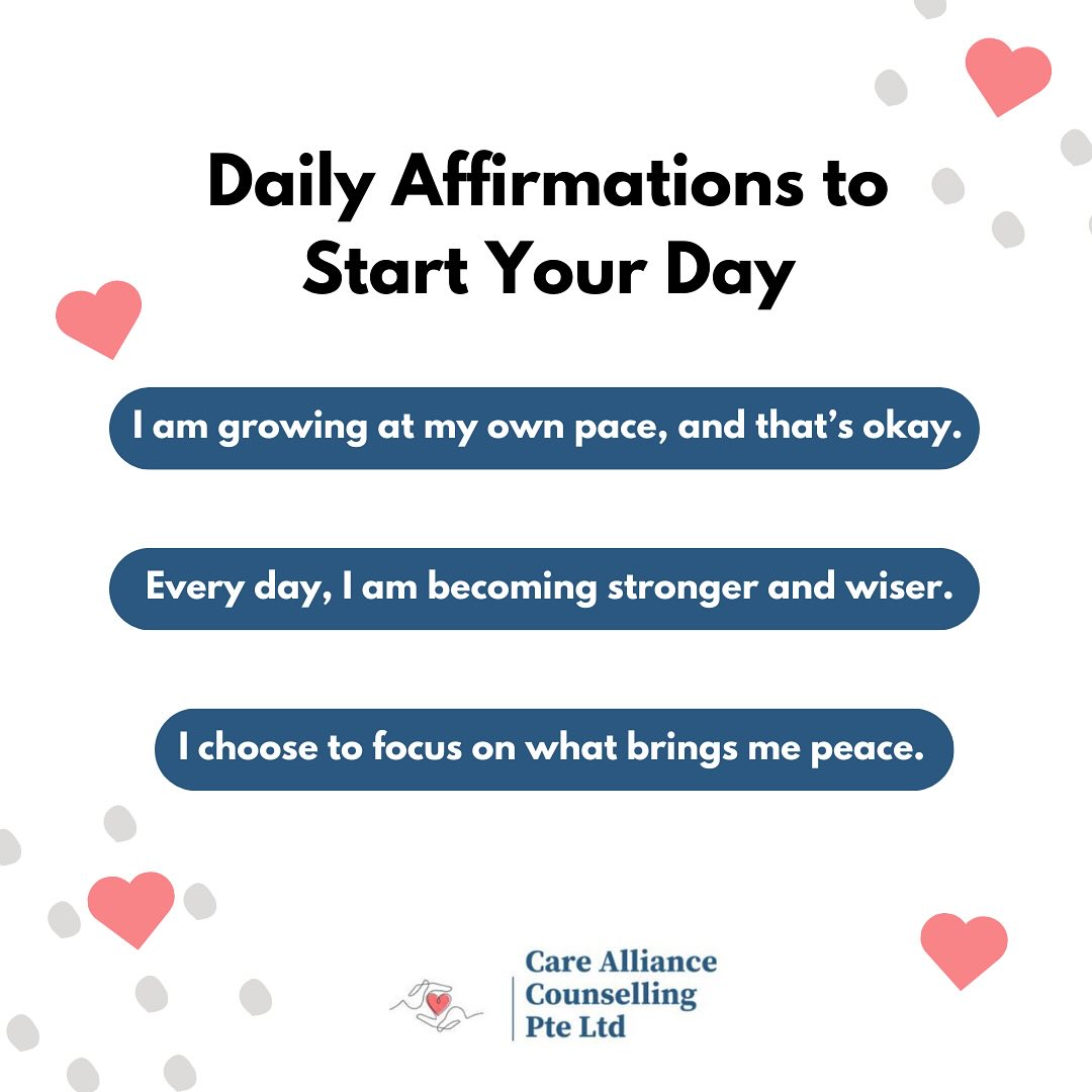 Here’s your reminder to be kind to yourself.
Repeat these throughout your day and let them guide you toward positivity and self-love.
#DailyAffirmations #PositiveVibes #MentalHealthMatters #Counselling