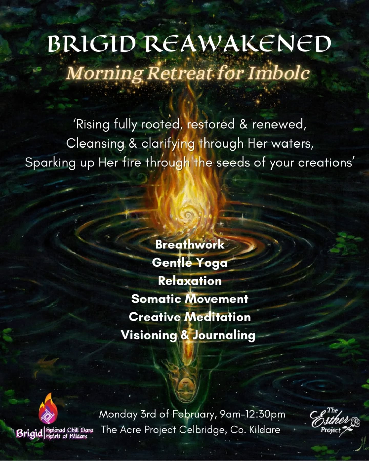 Only one week to go until our Brigid Rewakened community event @acreprojectcelbridge 🔥🌱💚✨️
Sharing more details here about the Morning Retreat aspect of this event.
I am delighted to be co-hosting with two wonderful local facilitators here in Celbridge, Co. Kildare Trina from @creativeroots.ie and @womenshealthcollective.ie and Gita from @yurga_soma
Together, we three will be holding the most magical morning retreat for you all ahead of our open Community Gathering in the afternoon.
All the information is in the slides.
Comment 'Brigid' to be sent booking link
Or go to the link in my bio!
Spaces are filling up quickly, so don't delay! 😊🙏✨️
@spiritofbrigid
@estherprojectcelbridge
#brigid #brigidretreat #imbolc #imbolcretreat
#BrigidReawakene #spring #imbolcgathering #community #Celbridge #CommunityGathering #Yoga #Healing #somaticmovement #SpringAwakening #TheAcreProject #spiritofkildare #eventsinkildare #kildareevents #kildare #brigid #brigid1500 #brigidsday #brigidsflame #brigidscross #communityprojects