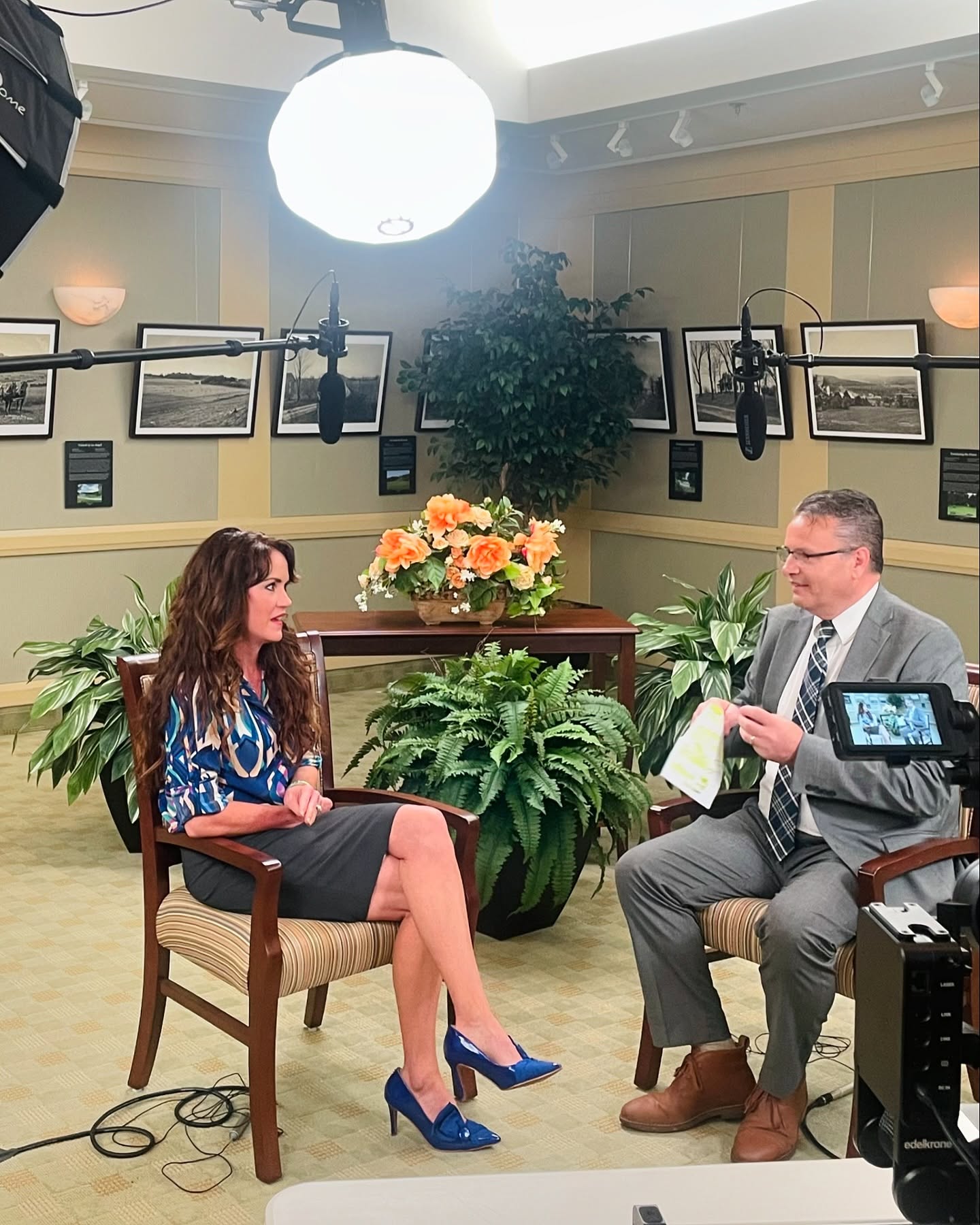 This past fall I had the pleasure of being interviewed by Brian Howard, a delightful guy that hosts the @latter_day_profiles podcast and television series.
It was so fun to get to chat with him about my art, my family, and how it all connects to my faith. It was also incredibly humbling to learn how hard it is to speak in complete sentences when you’re nervous, wearing a mic, and have big lights and cameras in your face!
The show is tentatively scheduled to air April 13th, June 15th & August 17th at 8:30 a.m. ET on @byutv.
It will also be available on-demand and online in video and podcast form.
I’ll post the link in my bio when it’s live!
A big thanks to Brian for inviting me to be a part of something so special, and to my mom, @sherrynkreigsmith who drove up to the studio to keep me sane and support me.