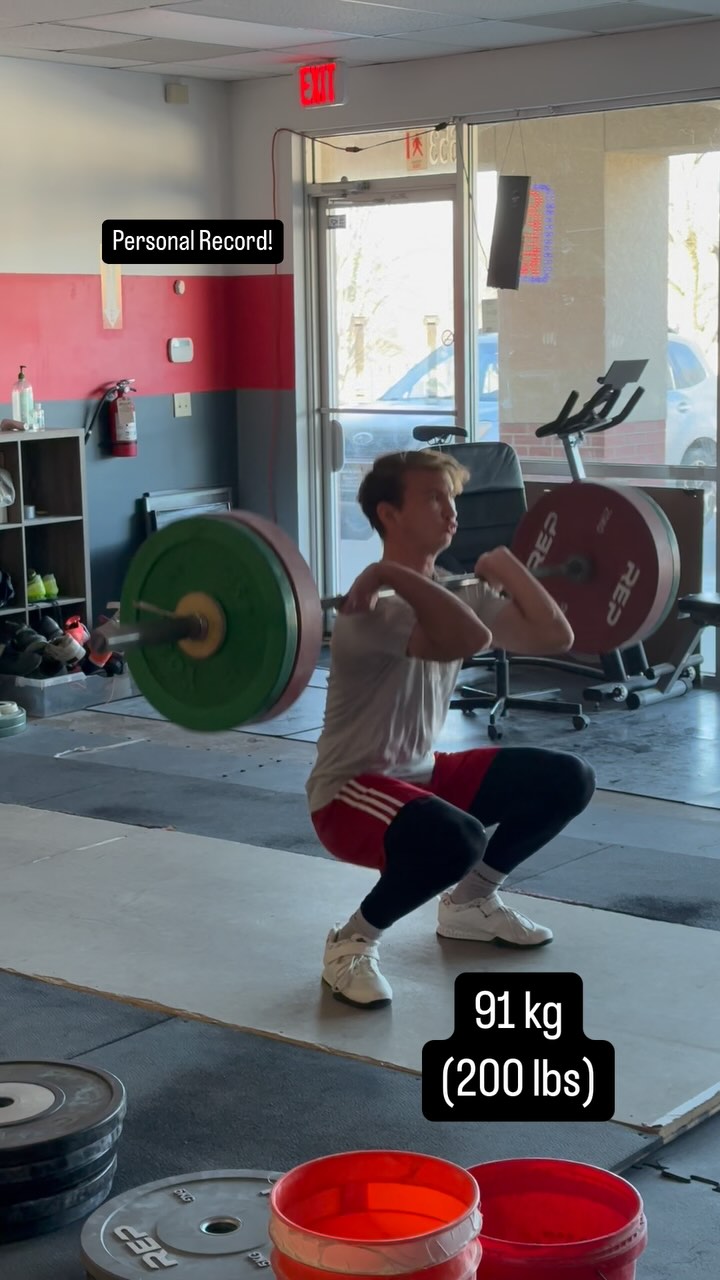 Less than a month in for Creed and making great progress! A few technical things to still work on, but moving the right direction! Also, his first time cleaning 200 lbs! Awesome job Creed!
Stronger every day!
.
.
.
.
.
@creedmyers
#weightlifting #kansascity #olympiclifting #beastmode #usaweightlifting #personalrecord #progress #leessummit #kc #soccer #clean #gymtime #200lbs