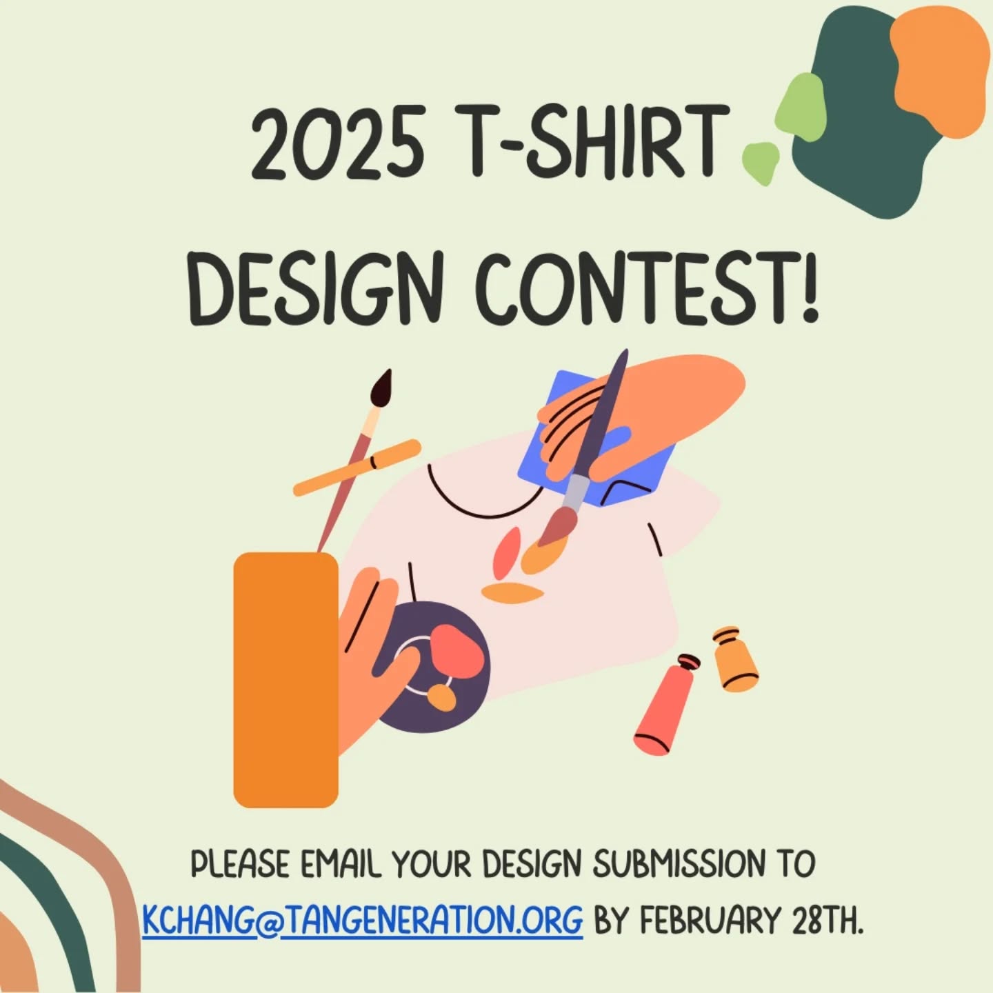Want to see your art on hundreds of campers this summer? TANG is holding its first design contest for our 2025 camp t-shirt!!
Details are on the link in our bio or go to bit.ly/2025tangtshirt