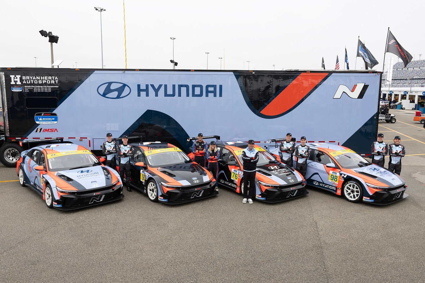 Right to the line at Daytona. 🏁
A thrilling 🥇🥈finish for BHA to start the season.
Congratulations to Denis, Preston and the 76 crew on their victory!
Great job by our guys, killer opening stint by Bryson and an excellent race car!
Lot’s of momentum to carry forward to Sebring in March. Aiming for that top step!
Some great 📸 from round one 👌
#HyundaiPerformance